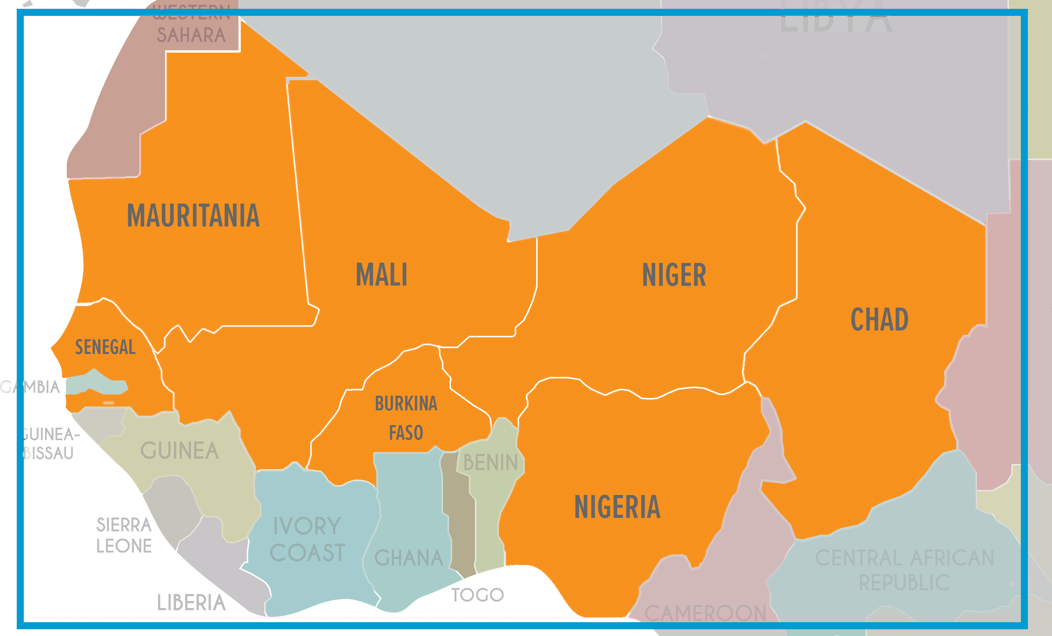 Western Sahel map