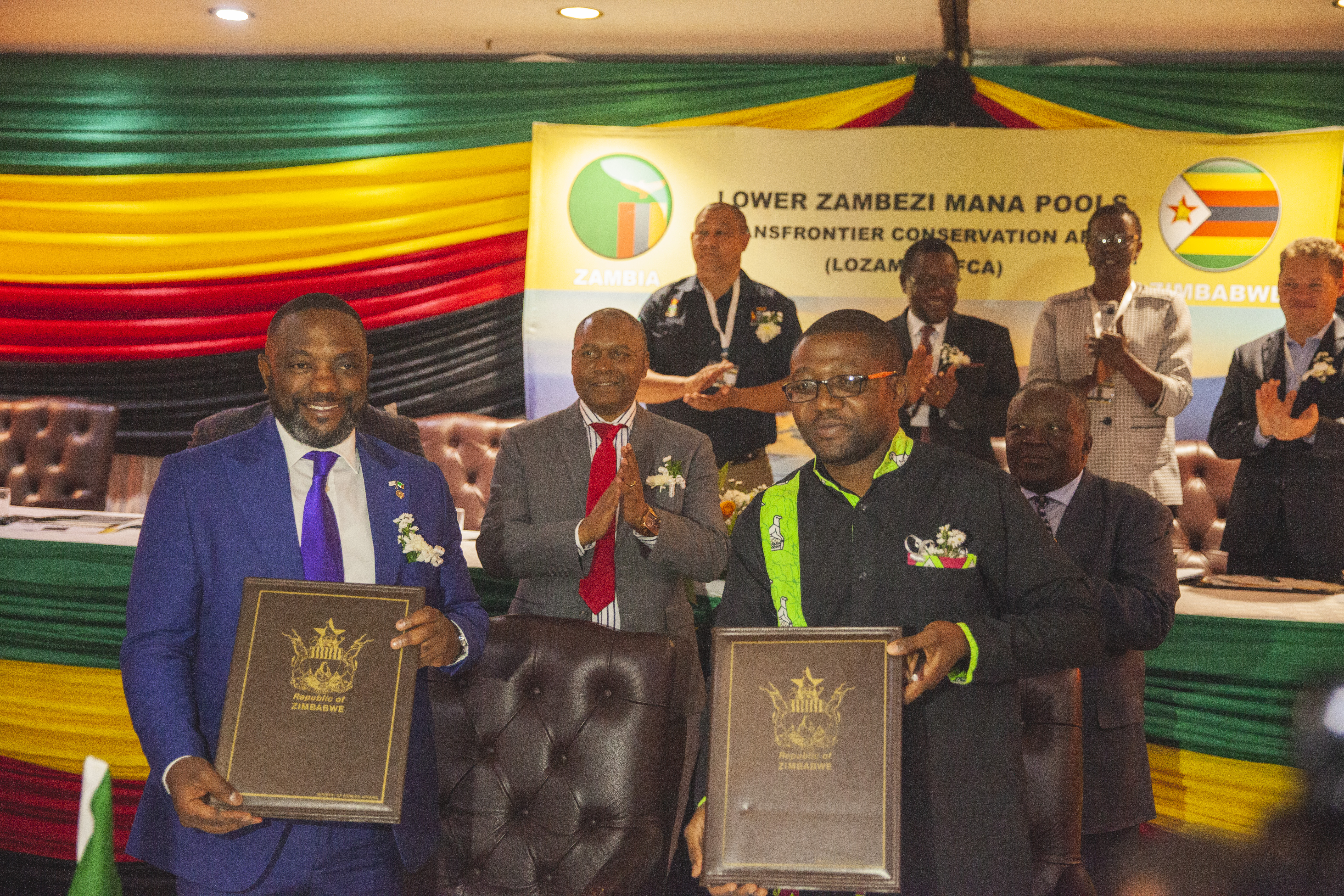 The MOU for LOZAMAP TFCA between Zambia and Zimbabwe is signed