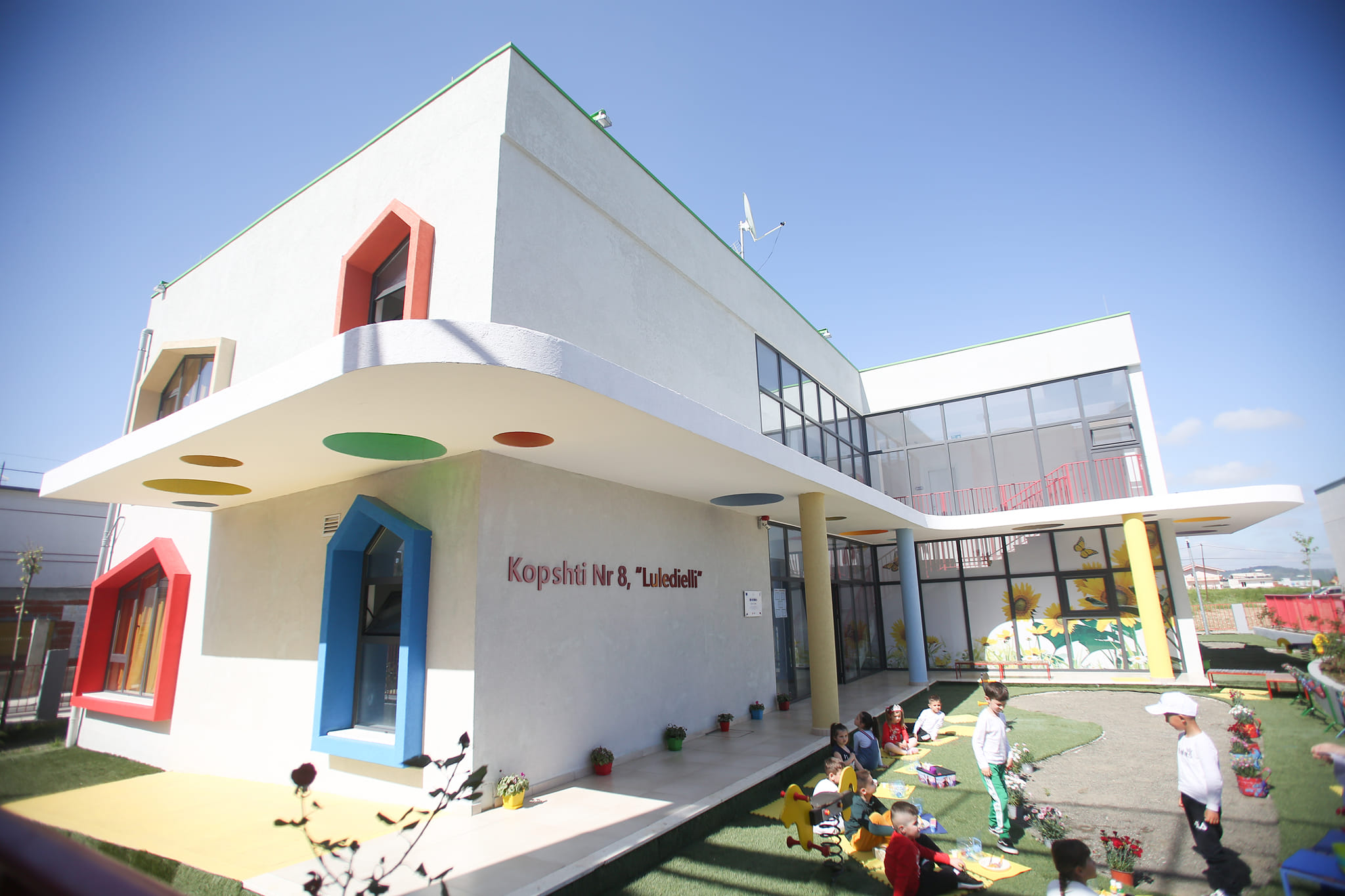 The newly built #EU4Schools “Luledielli” Kindergarten in Kamza