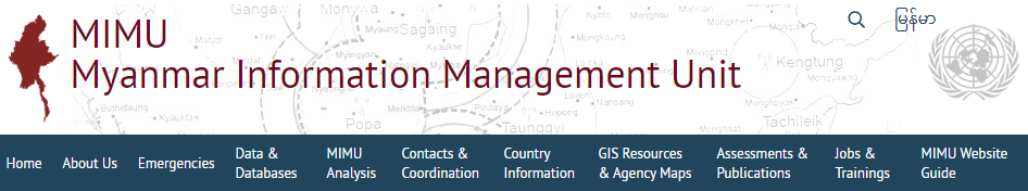 Myanmar Information Management Unit website