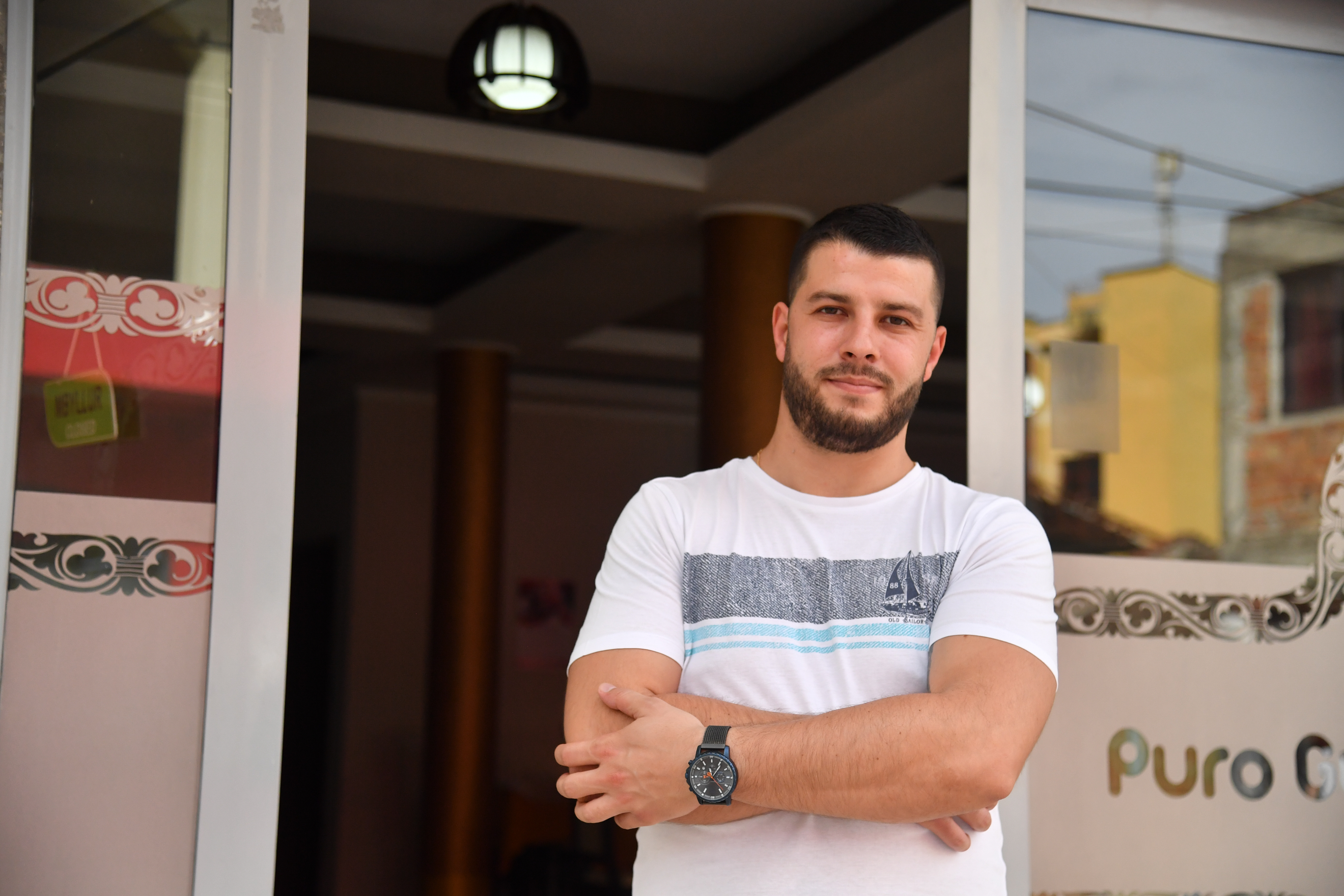 Muhamed, a beneficiary of the UNDP Albania's In Motion programme