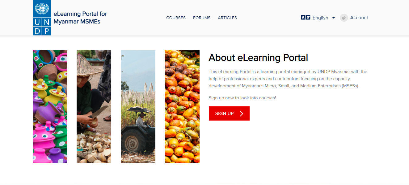 E-learning portal: digital innovations help reach more people in need