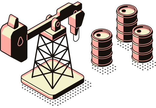 illustration of an oil rig
