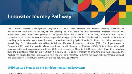 The AccLab Zambia Innovator Pathway Journey