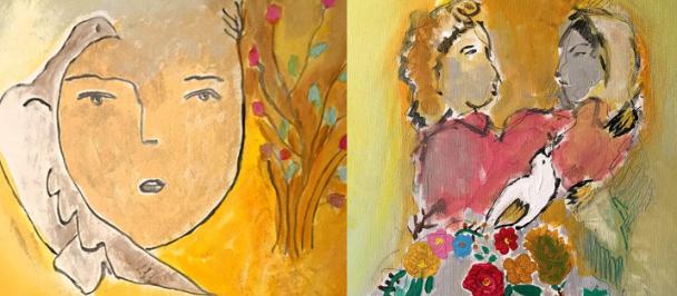 Paintings by survivors of gender-based violence