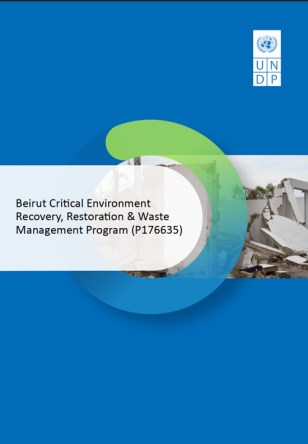 Beirut Environment Recovery Report Cover Page 