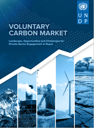 Cover page of a publication for Voluntary Carbon Market