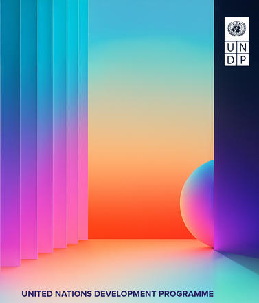 Colorful graphic design featuring geometric shapes and a gradient background, titled "Strategic Plan 2026-2029."