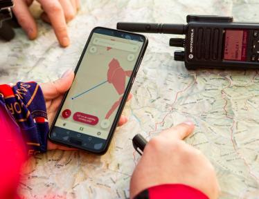 cellphone and walkie-talkie