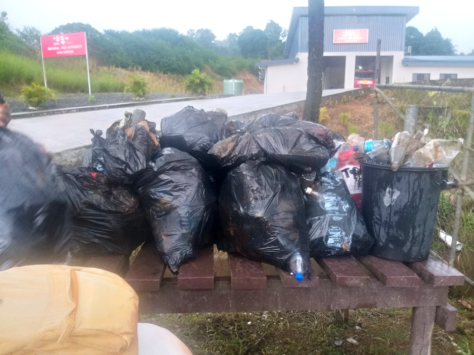 Rubbish collected from Mount Korobaba