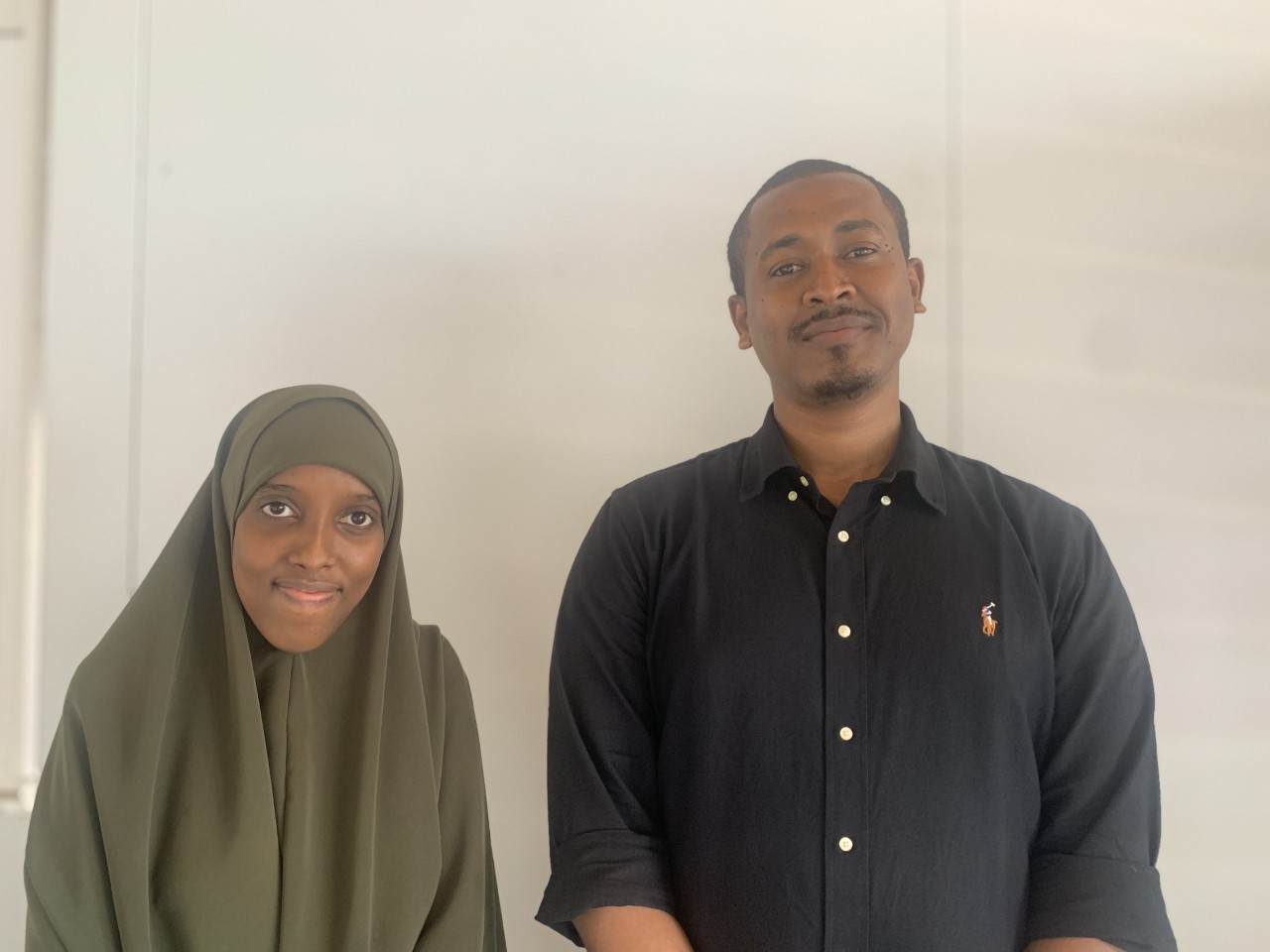 Mohammed Osman and his colleague Munira Omar were selected to develop a job matching platform and training portal for Somali young people. Photo: UNDP Somalia