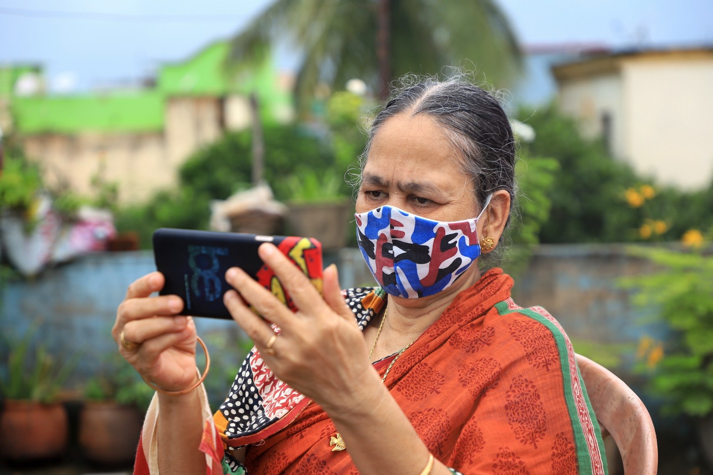 Housewife Renuka Das, 69 now orders food, watches her favourite soap operas using her mobile app.
