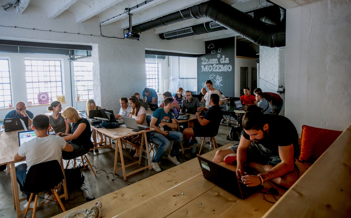 The StartIT co-working spaces in Belgrade, Serbia.