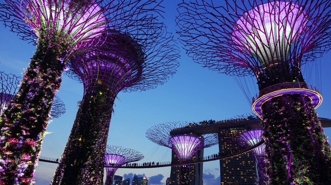 Big artistic construction in Singapore