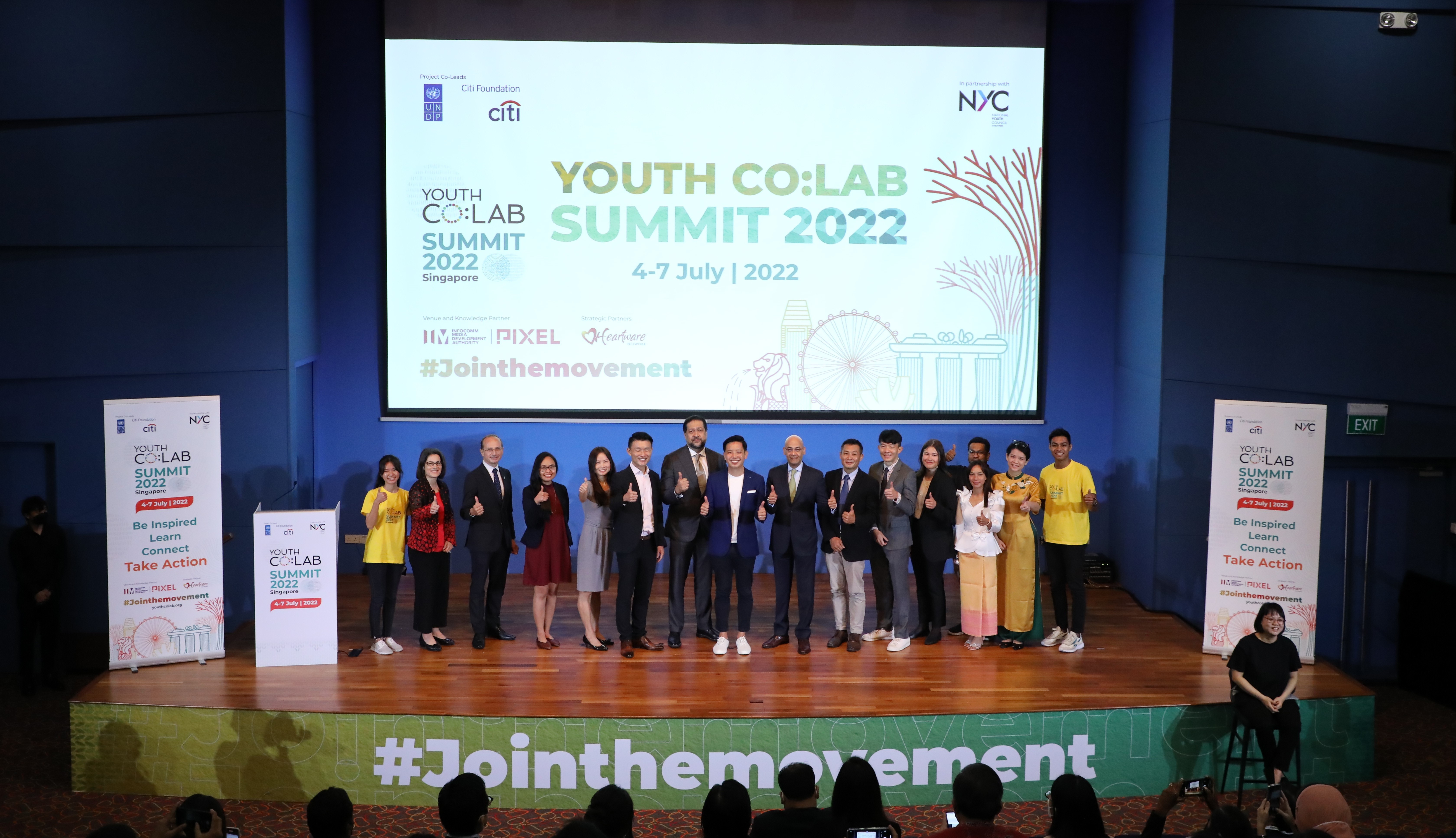 Dignitaries and guests-of-honour at the Opening Ceremony of the Youth CoLab Summit