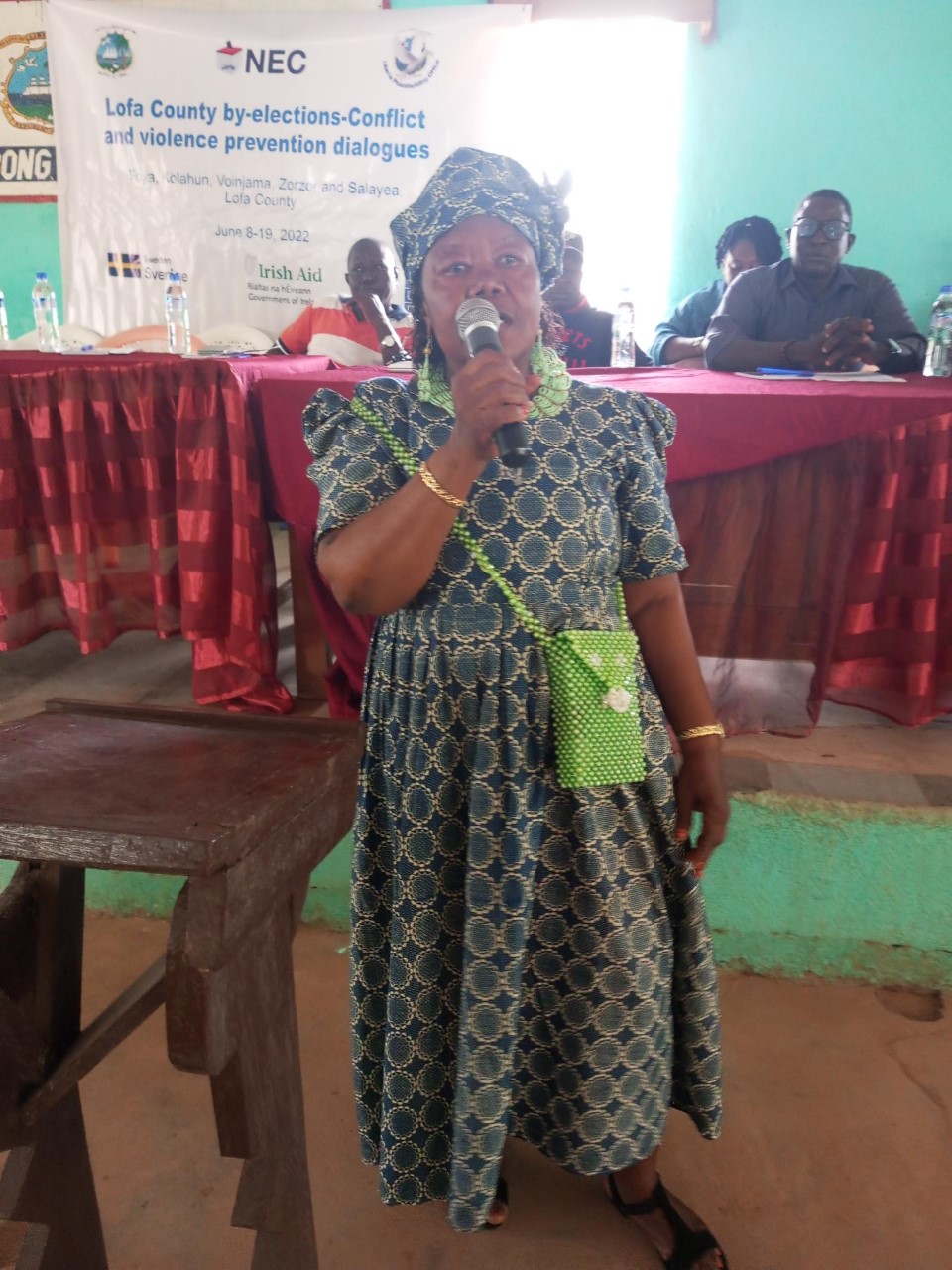 Cecelia Haille is a local leader in Lofa County