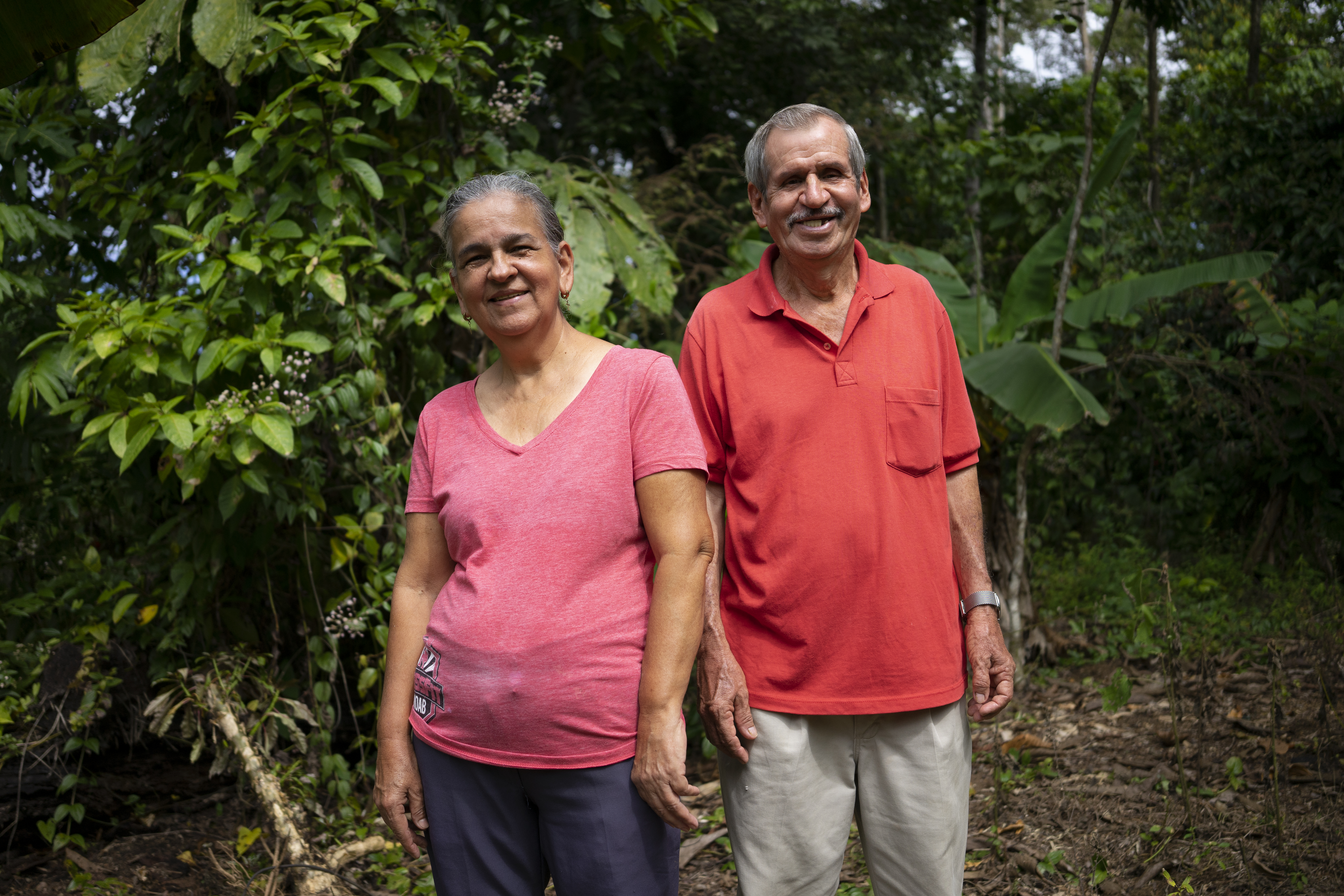 Familia en el bosque