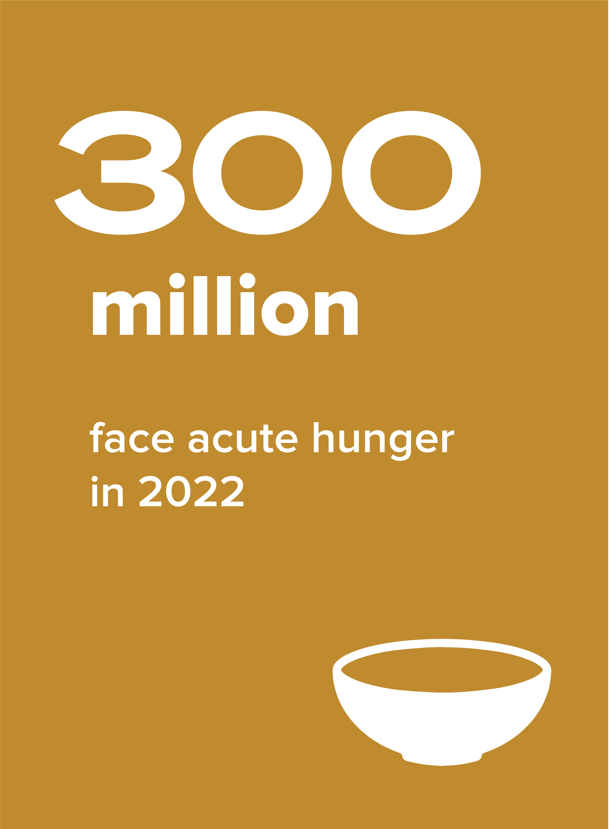 300 million people face hunger in 2022