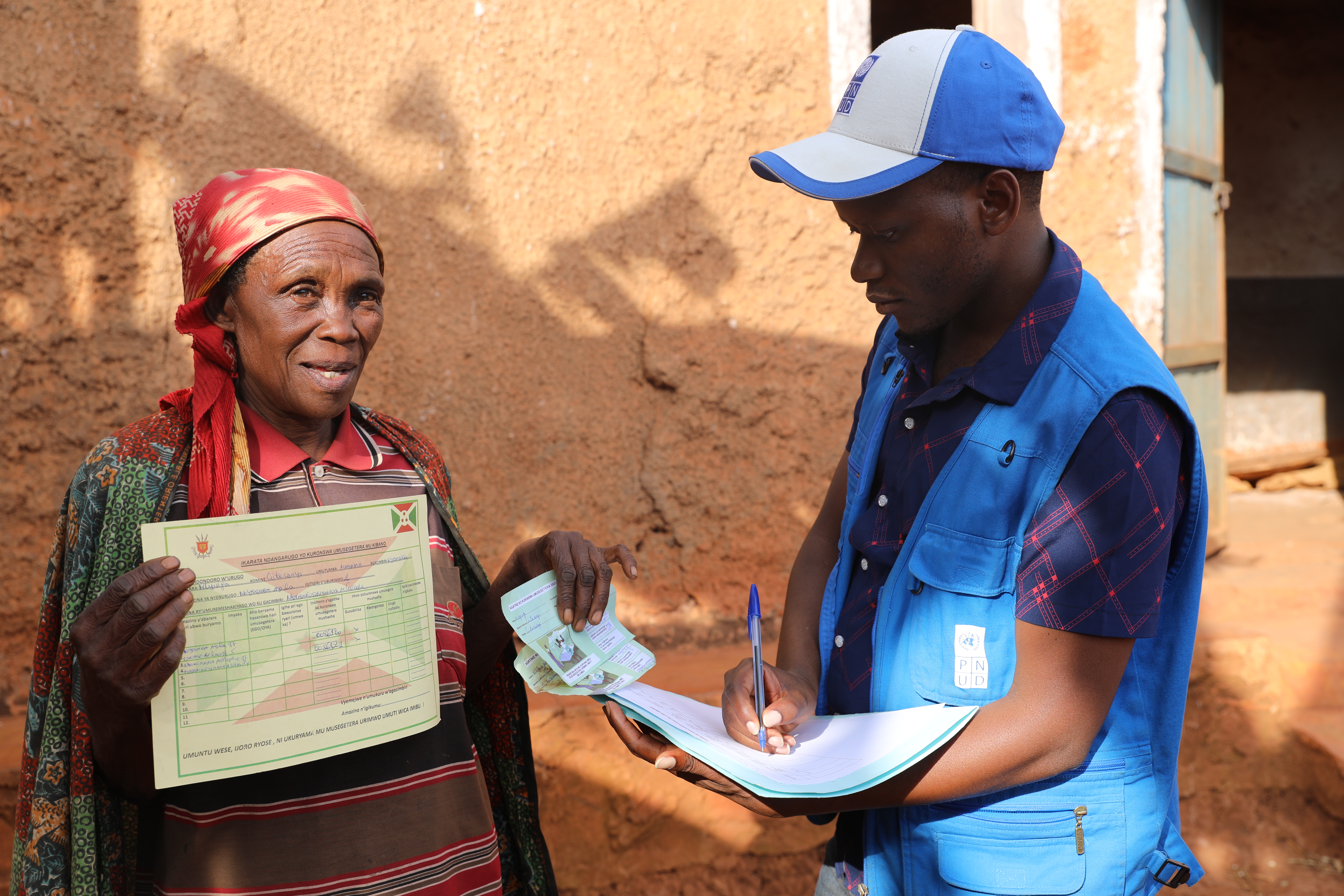Marie Inabukungu,bénéficiaire de la distribution massive de moustiquaires