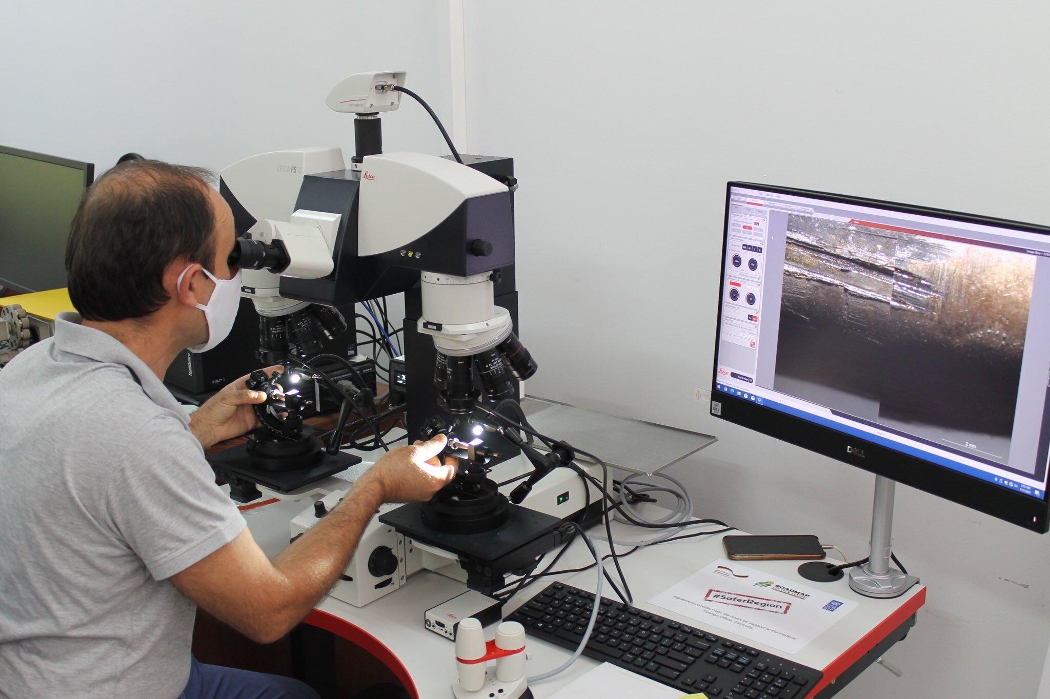 Five State Police Officers coming from the Ballistic Sector of Albanian Institute of Scientific Police received training on how to use Comparison Microscope for Ballistic examination& Trinocular microscopes