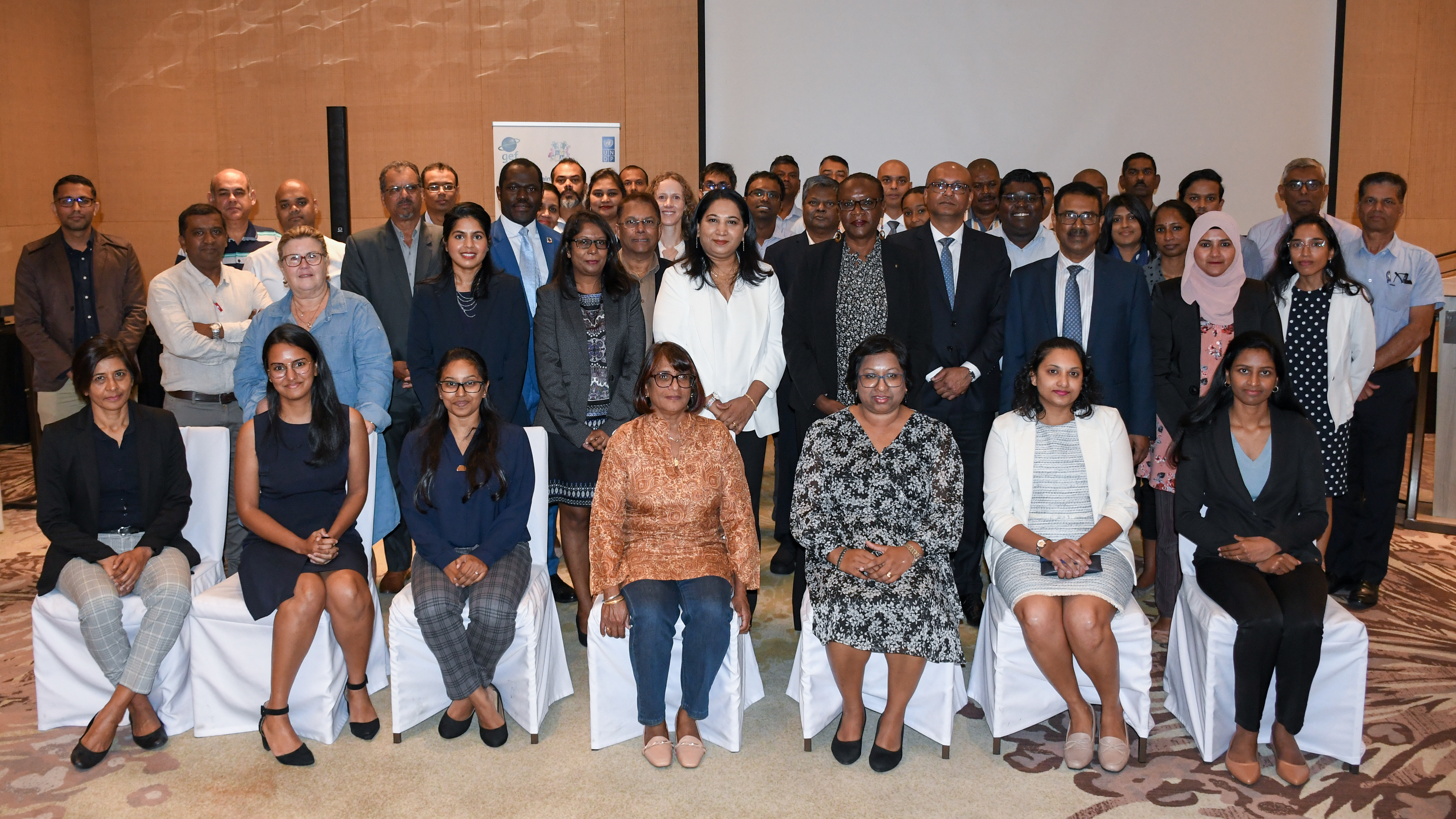 Various stakeholders present during the inception workshop of the Mainstreaming Sustainable Land Management and Biodiversity in the Republic of Mauritius project 