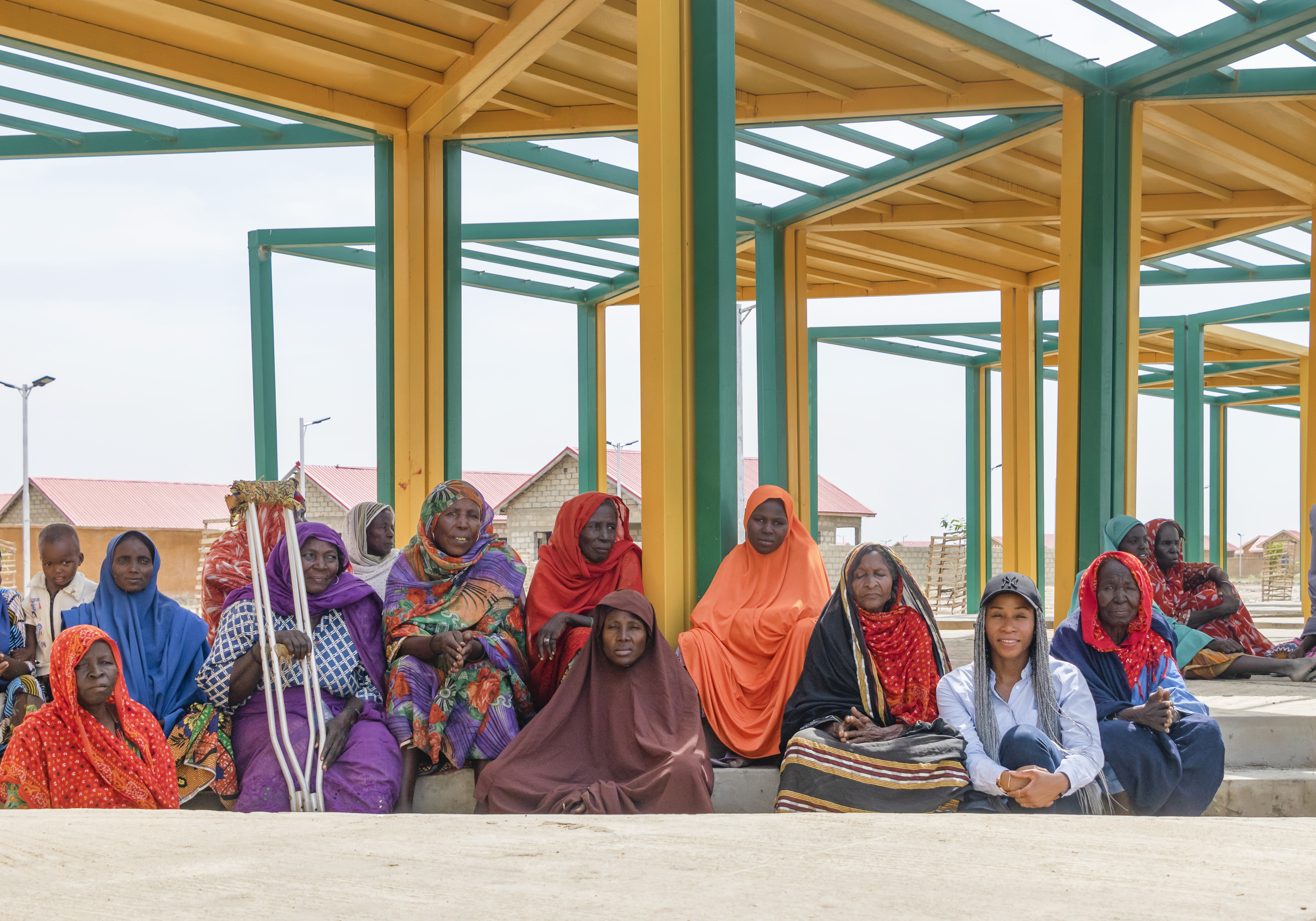 Women in re-opened village Ngarannam