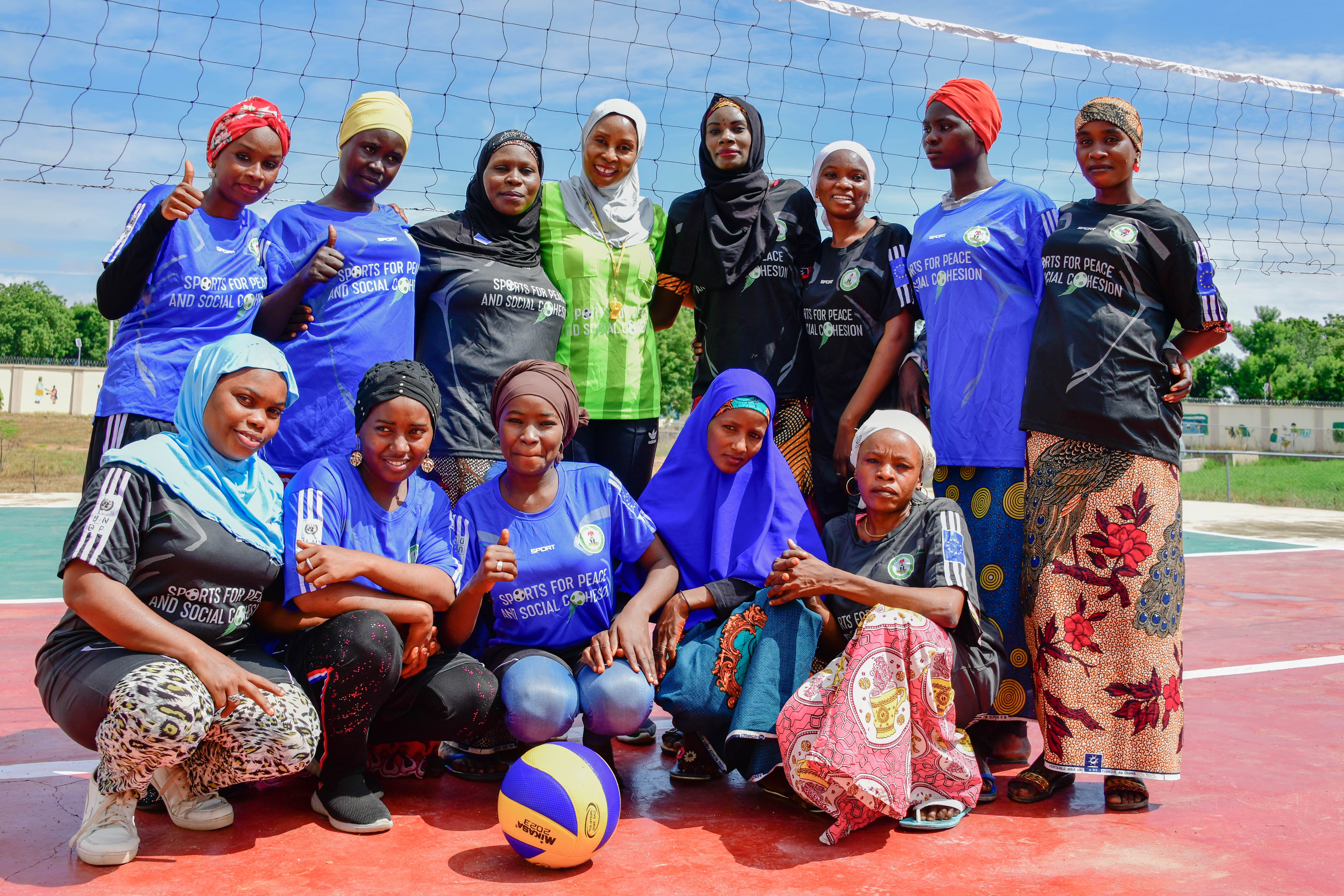 The Malkohi community female volleyball team 