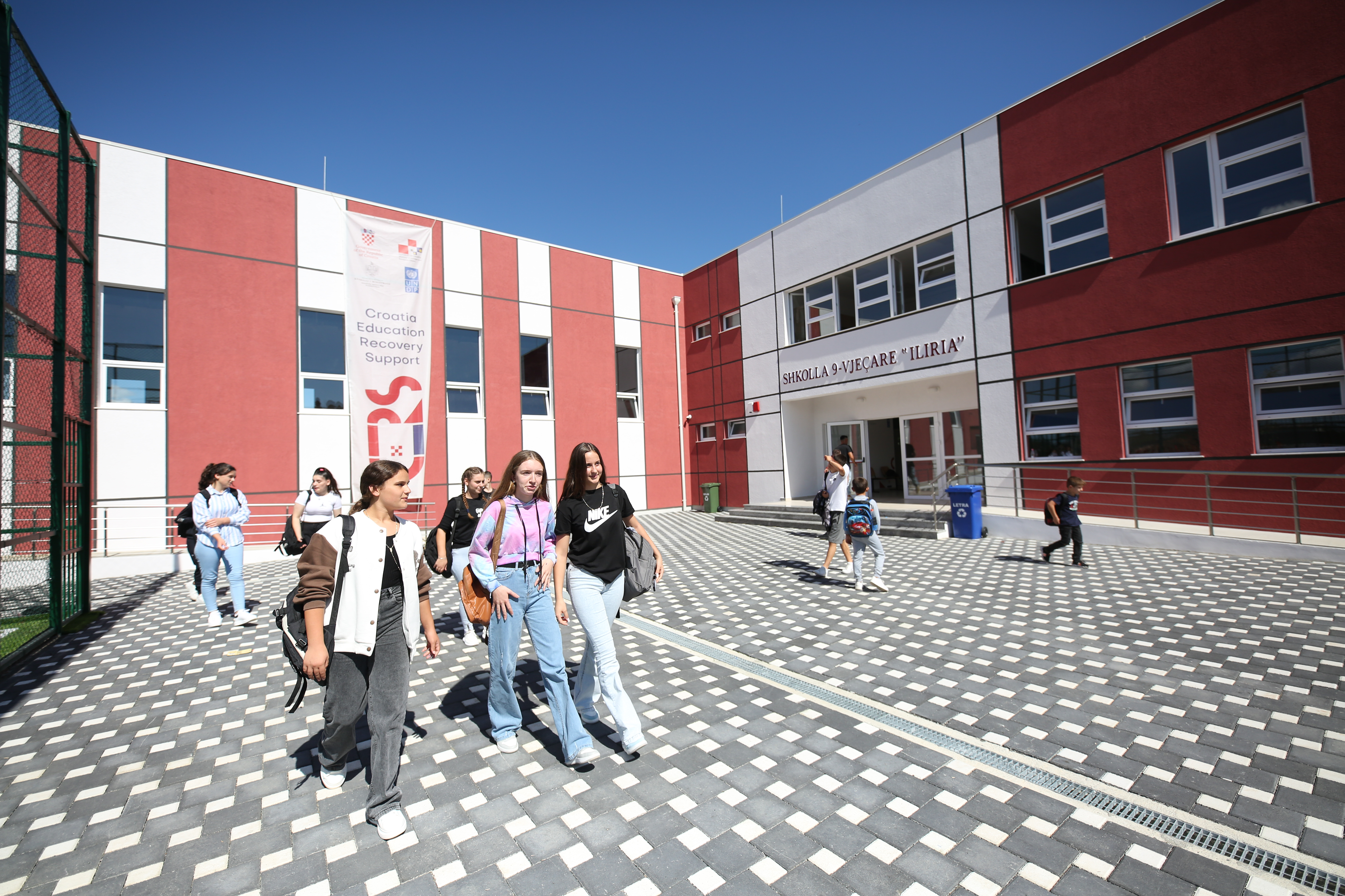 “Iliria 9-year school” in Fushe Kruje. 
