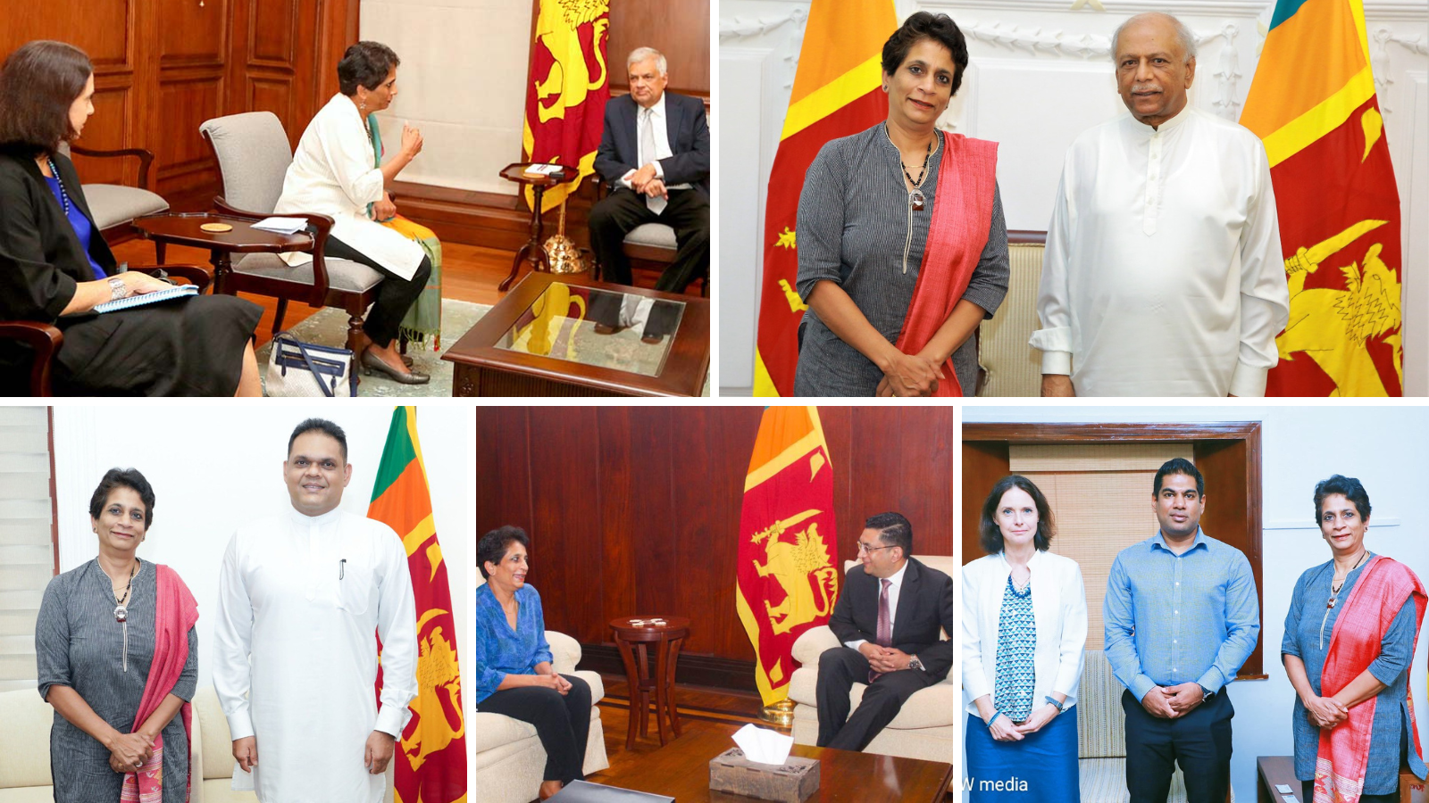 During her visit and discussions with national leadership, she explored new avenues of support from multilateral and bilateral partners to Sri Lanka