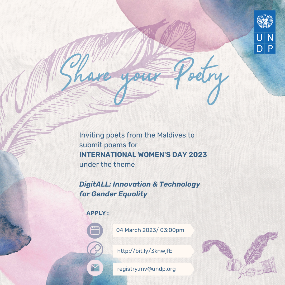 UNDP Maldives Call for Poetry 2023