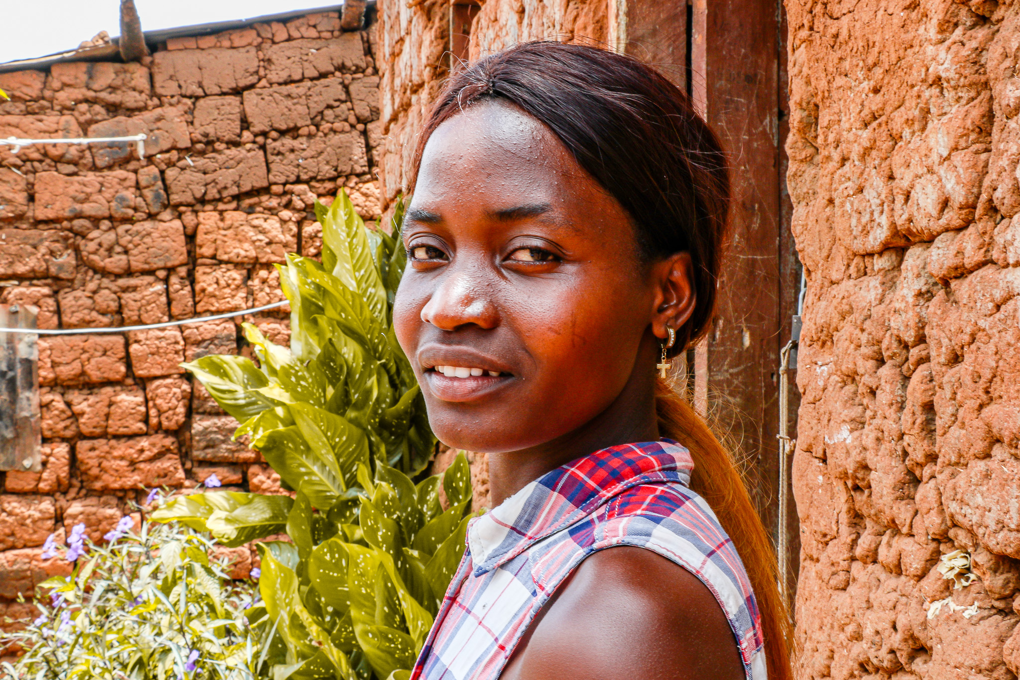 portrait of a TB patient at home