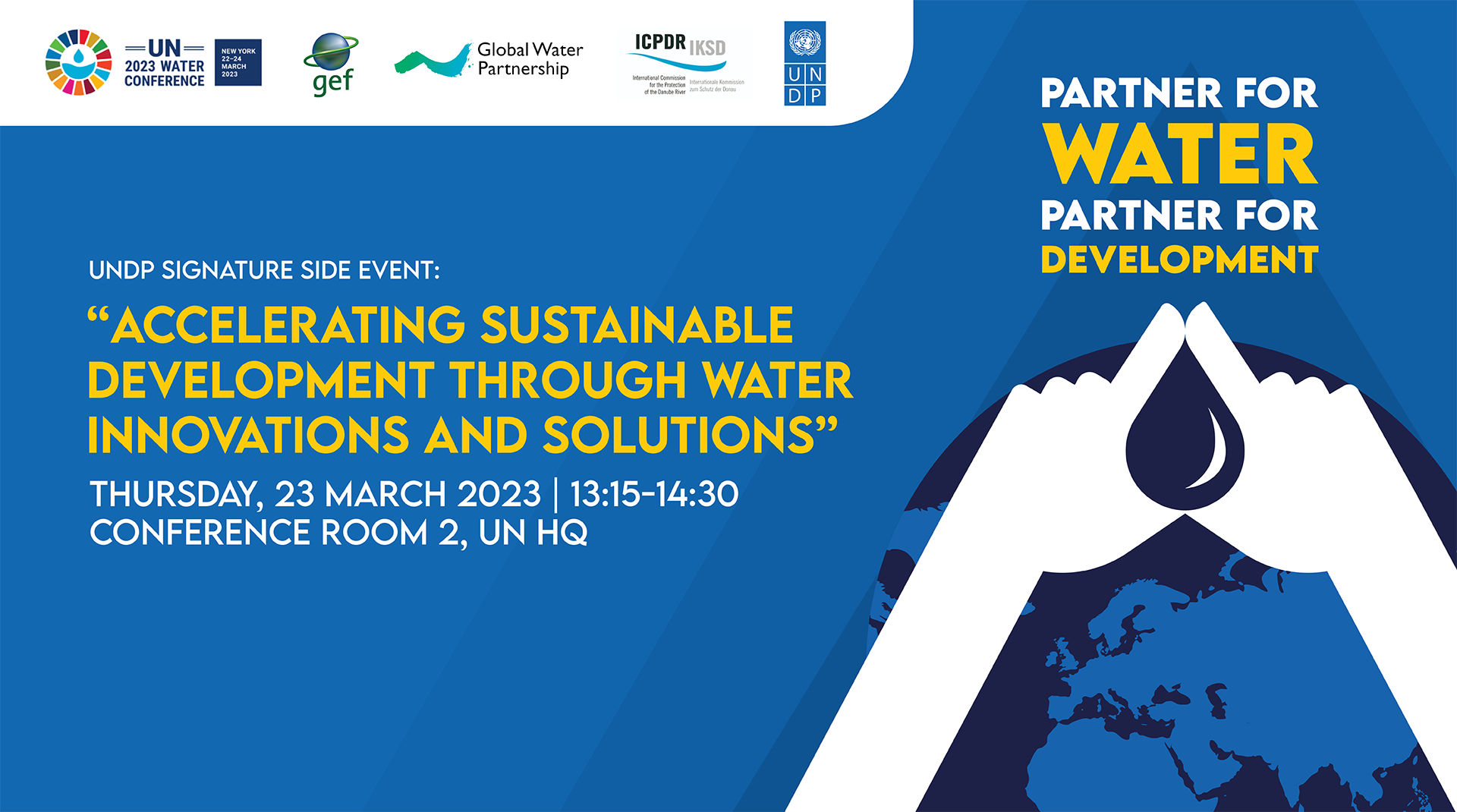 UNDP side event at the UN Water Conference