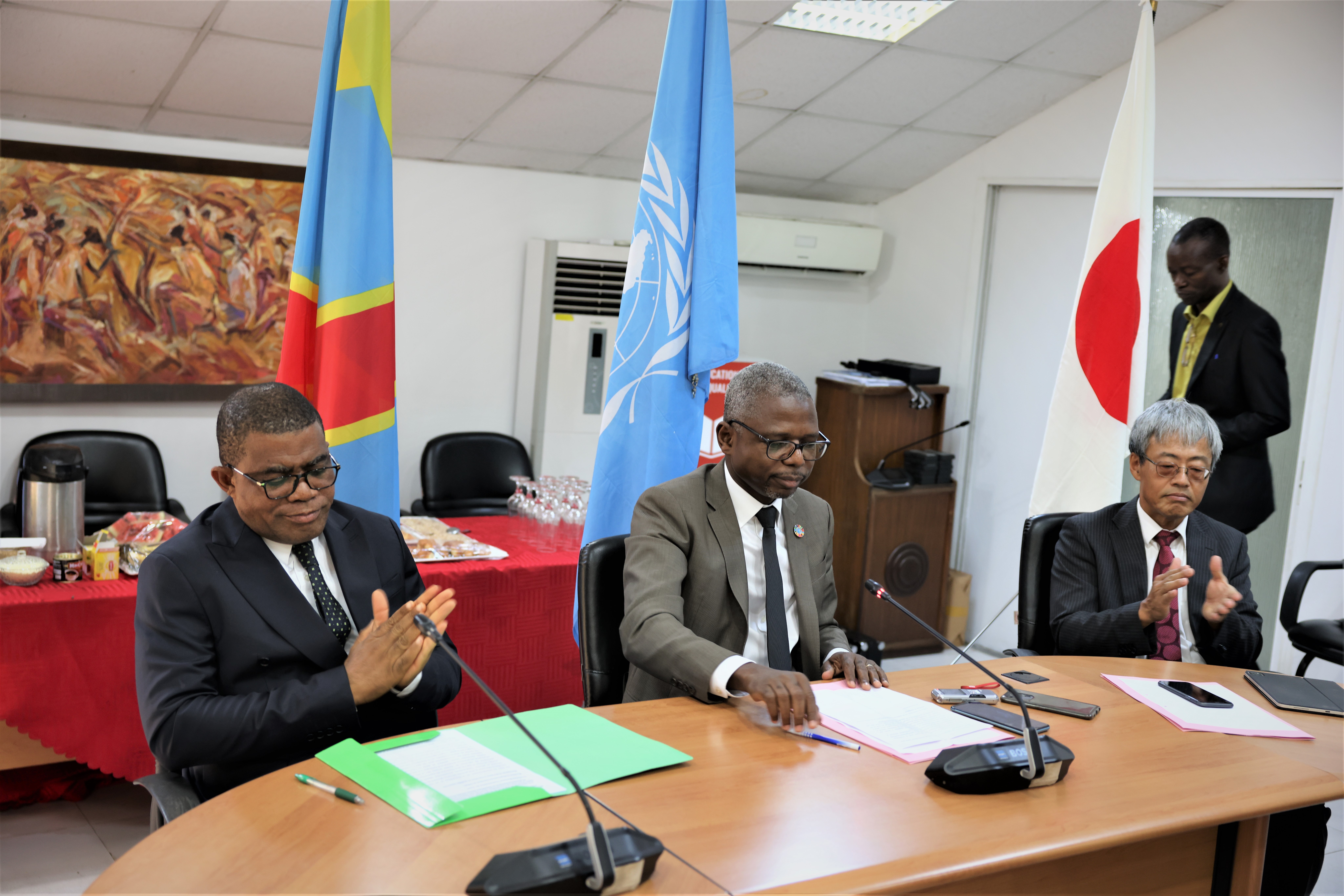 Signature accord de finanacement PNUD-Japon