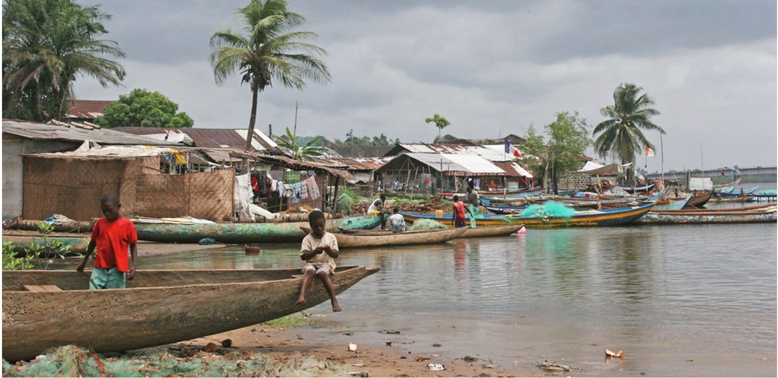 A coastal scene in Liberia