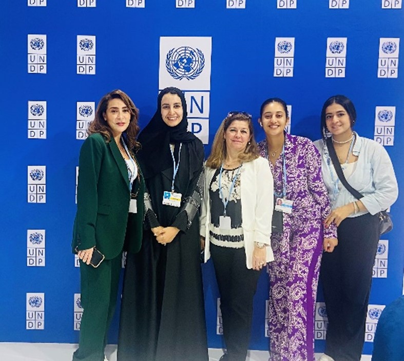 Hala at the UNDP Booth in COP27