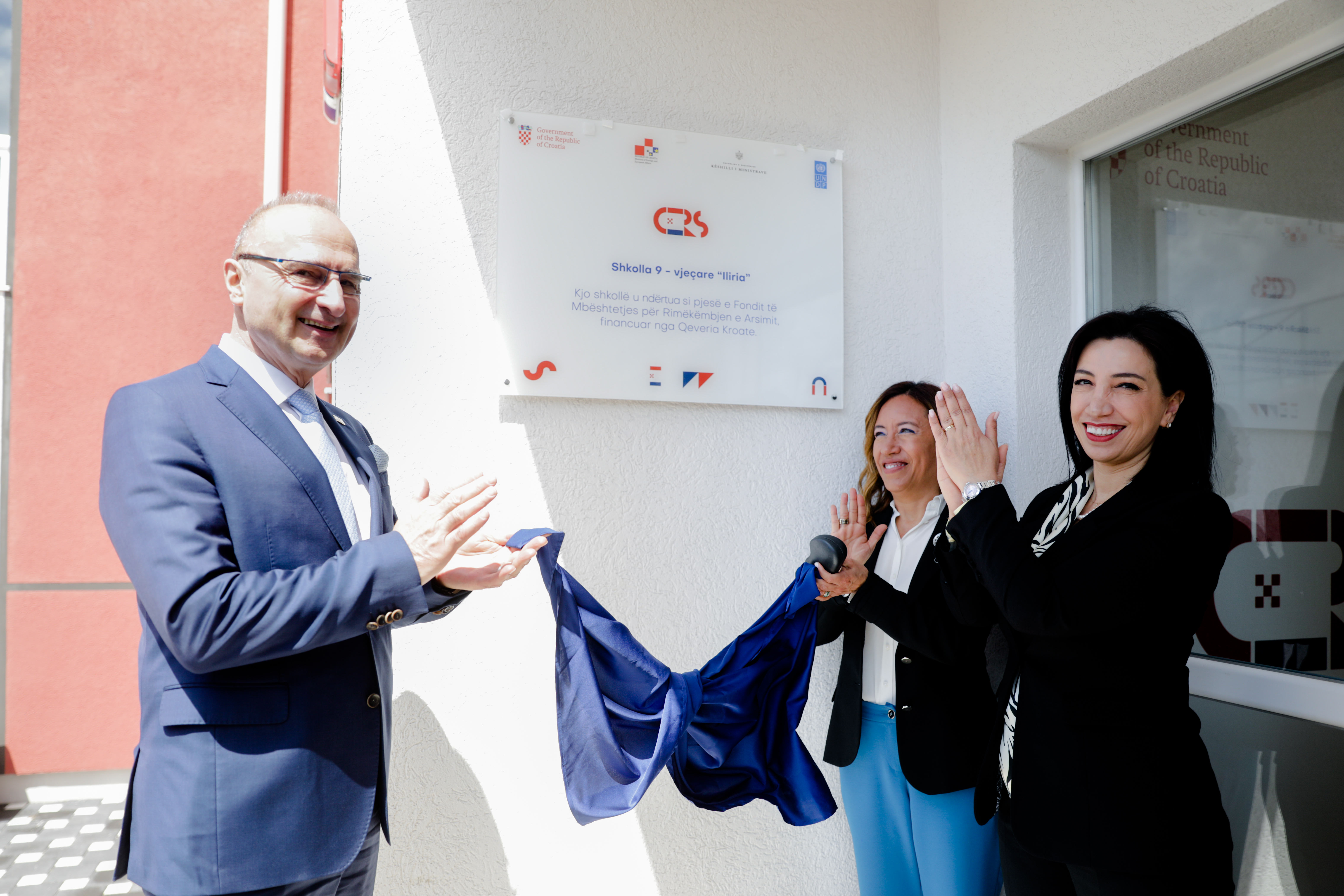 The Minister of Foreign and European Affairs of Croatia Visits "Iliria" School and Kindergarten in Fushë-Kruja, Fully Reconstructed with Funding from Croatia