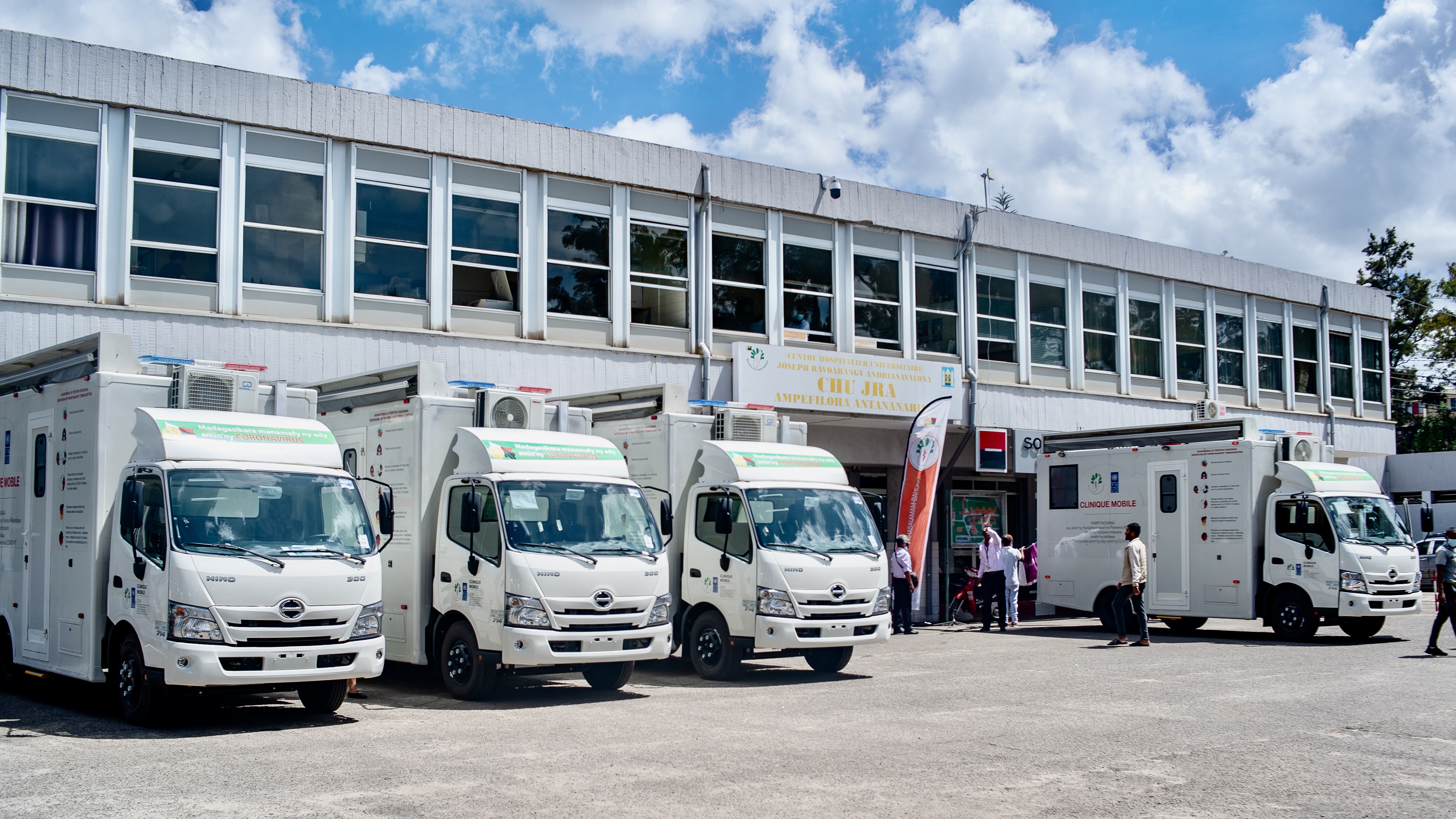 Les 4 cliniques mobiles à destination des centres hospitaliers dans le Sud de Madagascar.