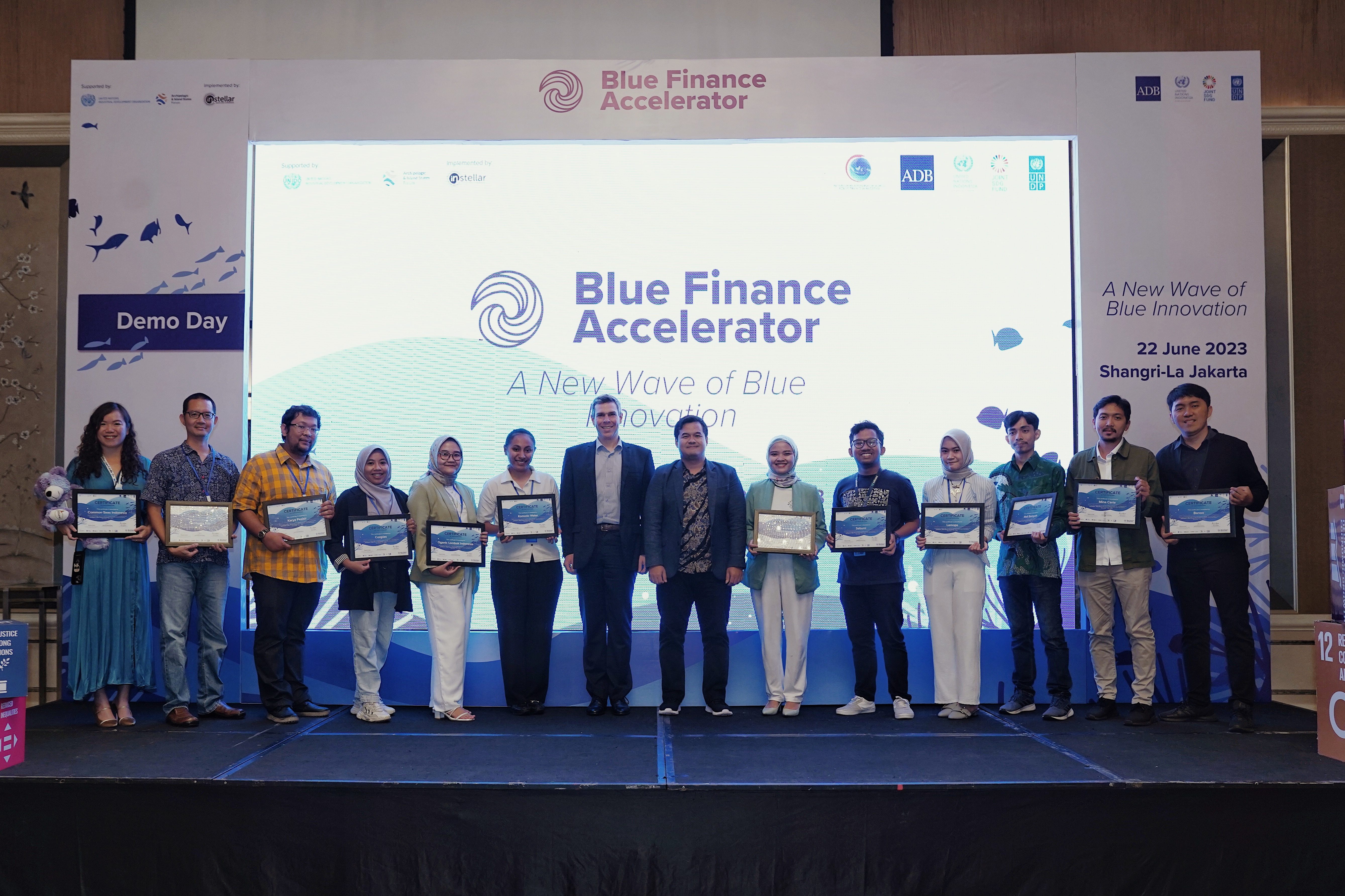 The Blue Finance Accelerator Demo Day event marked the final stage of the Blue Finance Accelerator (BFA) program, a joint initiative by  the Coordinating Ministry of Maritime Affairs & Investments, Asian Development Bank (ADB), and United Nations Development Programme (UNDP), under the UN ASSIST Joint Programme. 