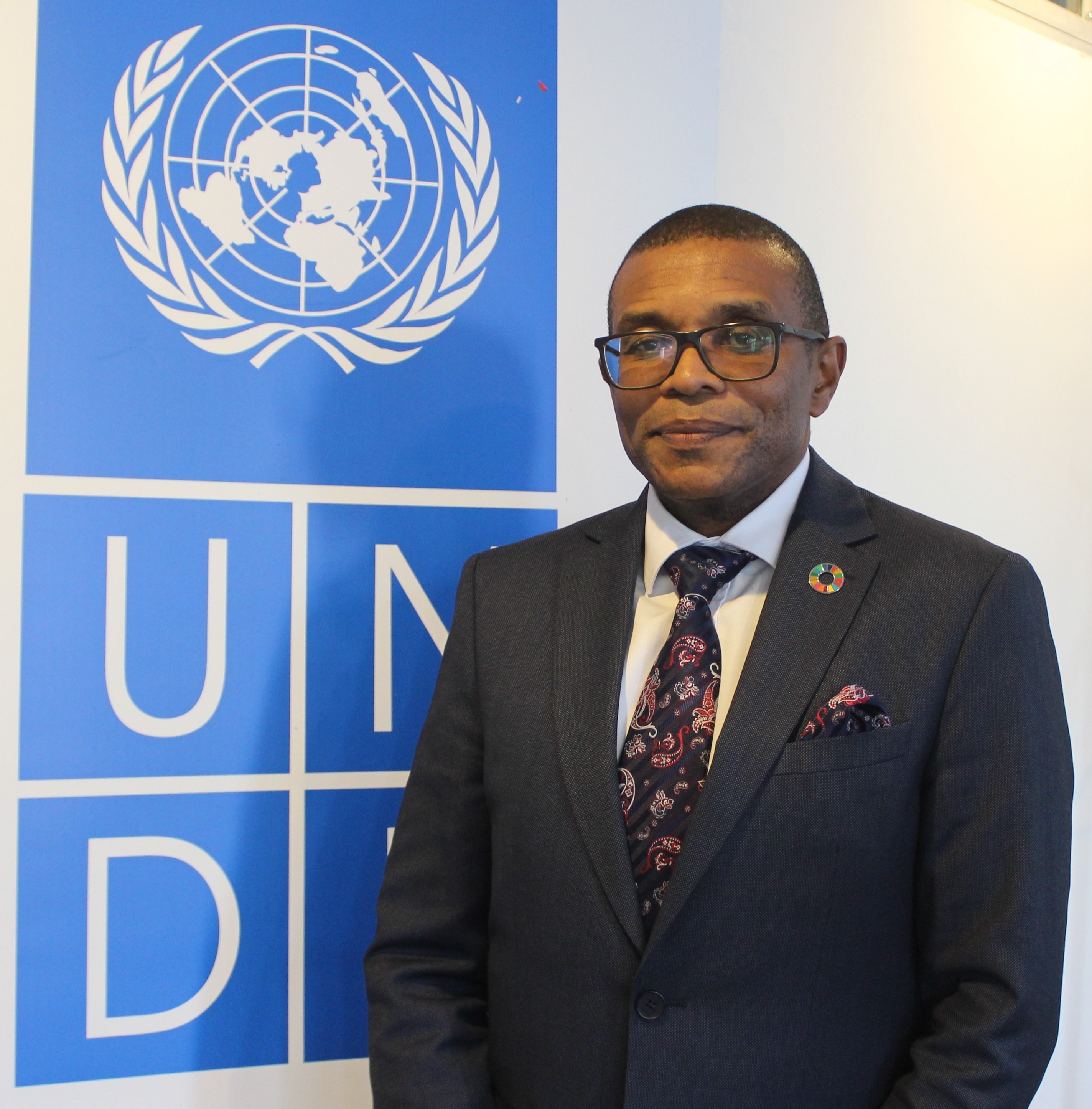 An image of the UNDP Zambia Resident Representative James Wakiaga