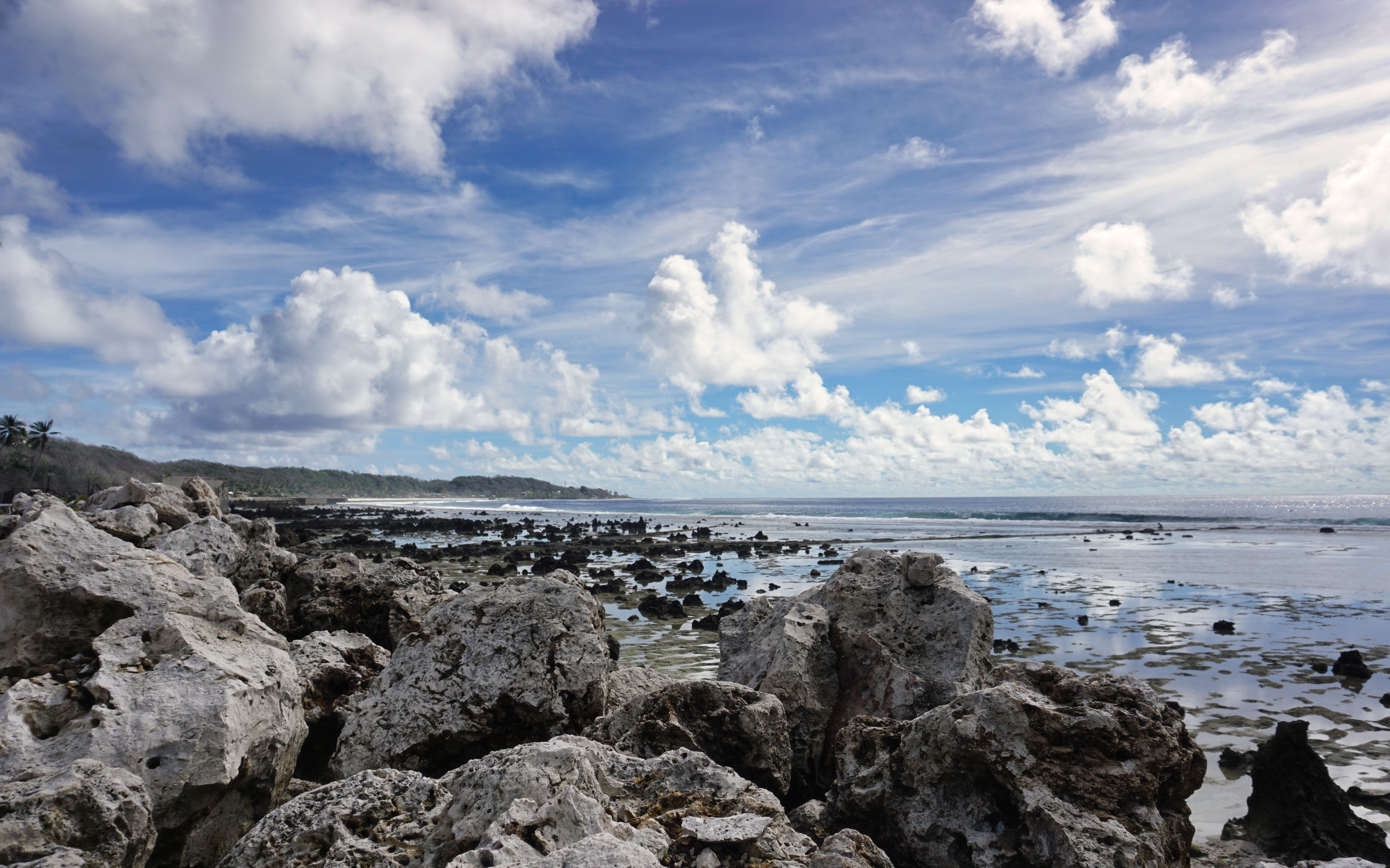 Nauru coastline from Meneng Point