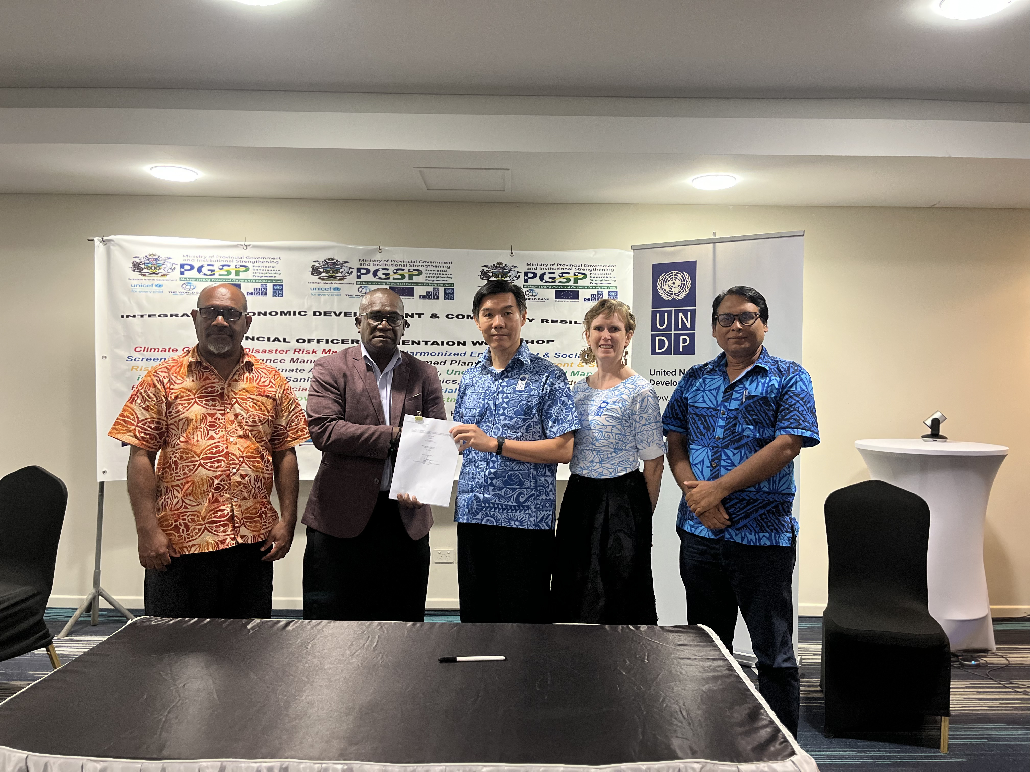 UNDP and MPGIS Partner in Solomon Islands