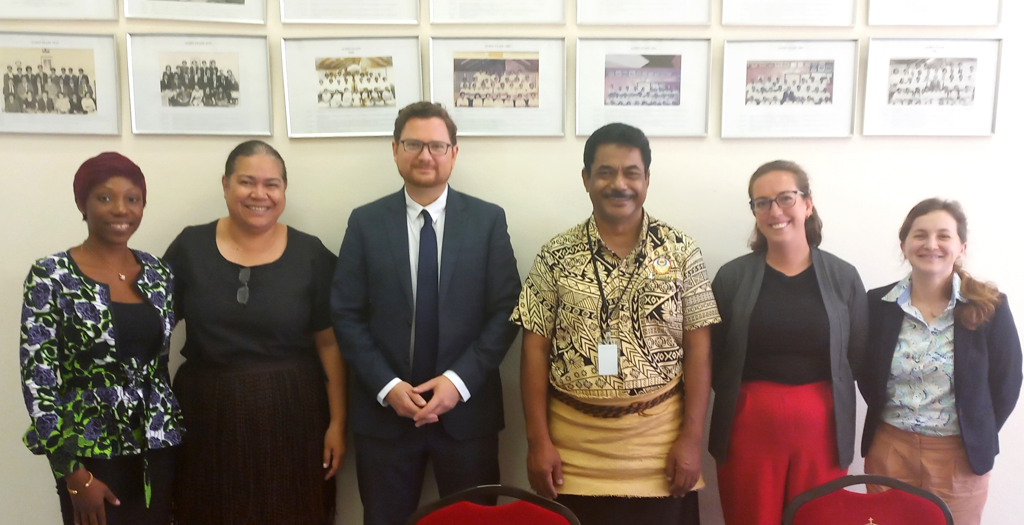 Mr. Sefita Tangi, Auditor General of Tonga (center-right)