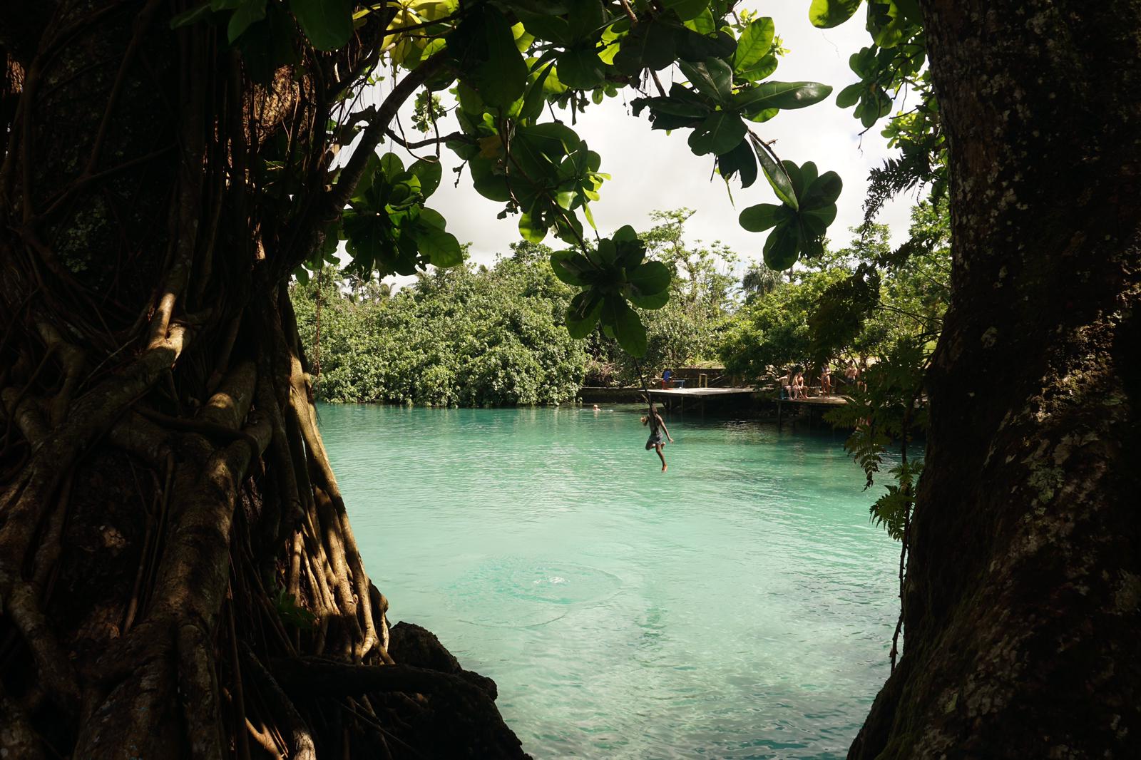 Vanuatu blue lagoon
