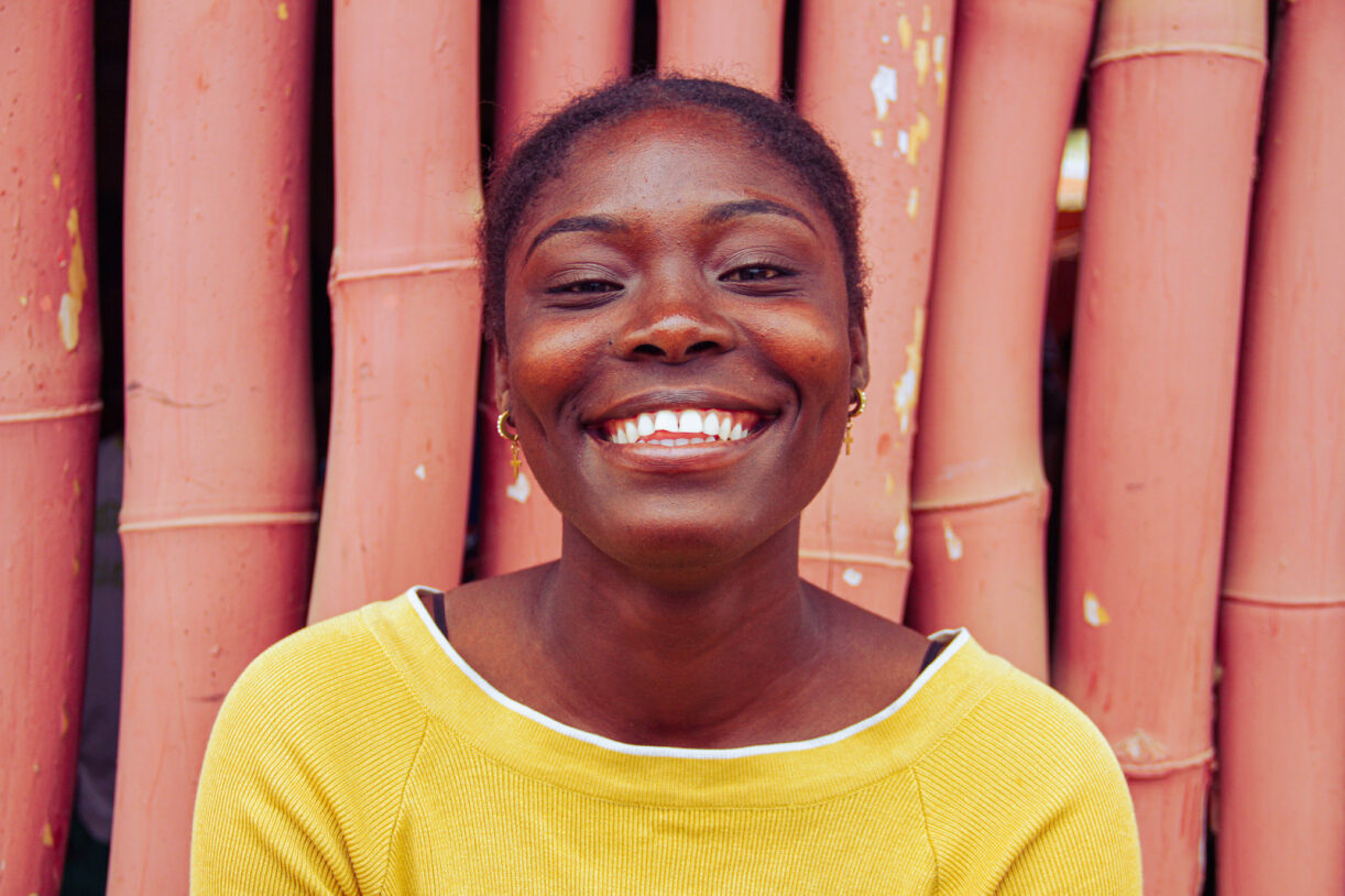 Ana partilha o seu sonho de se tornar Engenheira de Energias Renováveis. @UNDP Angola/Leandro Lima
