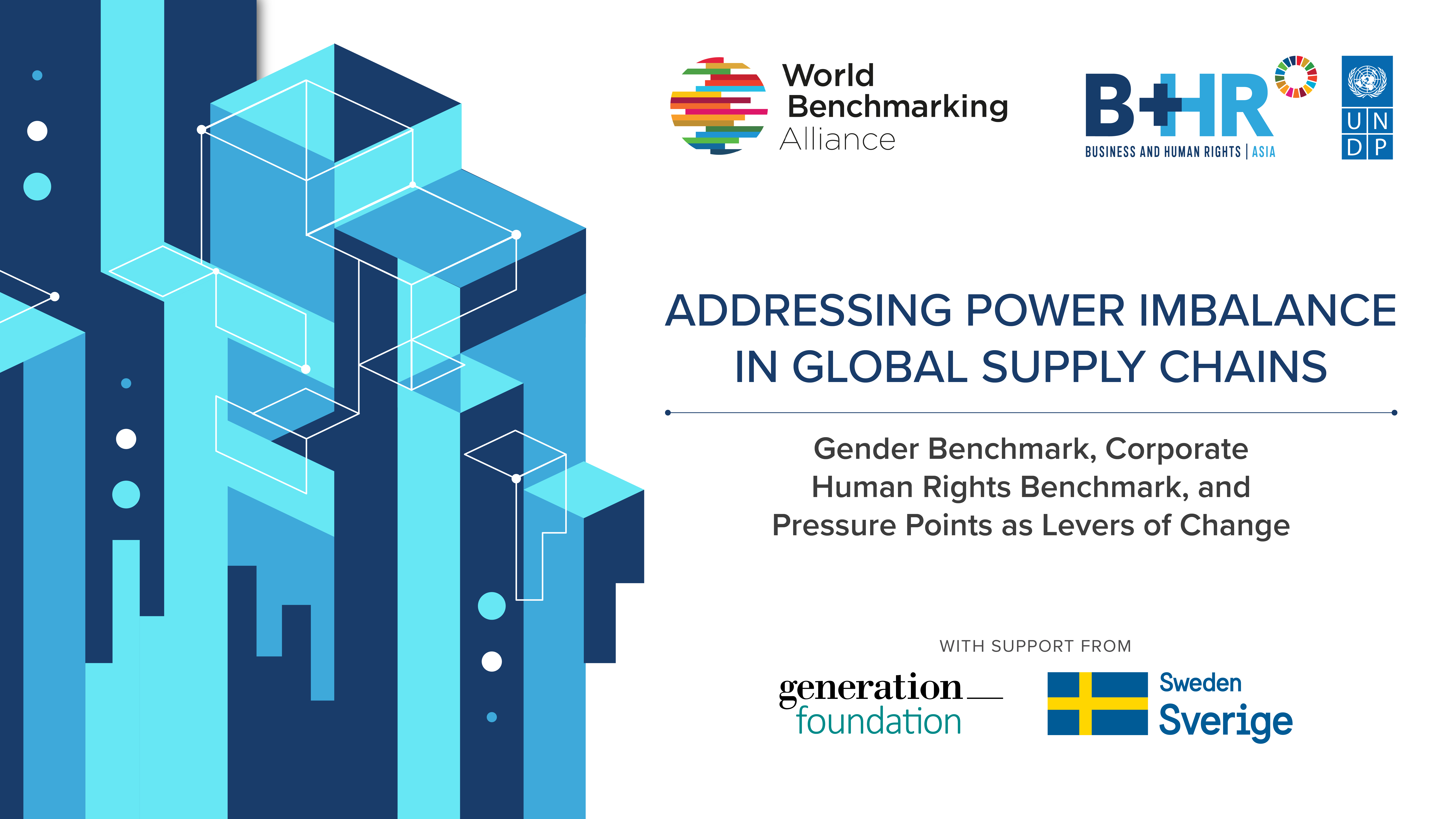 Banner for UNDP-WBA event 'Addressing Power Imbalance in Global Supply Chains'