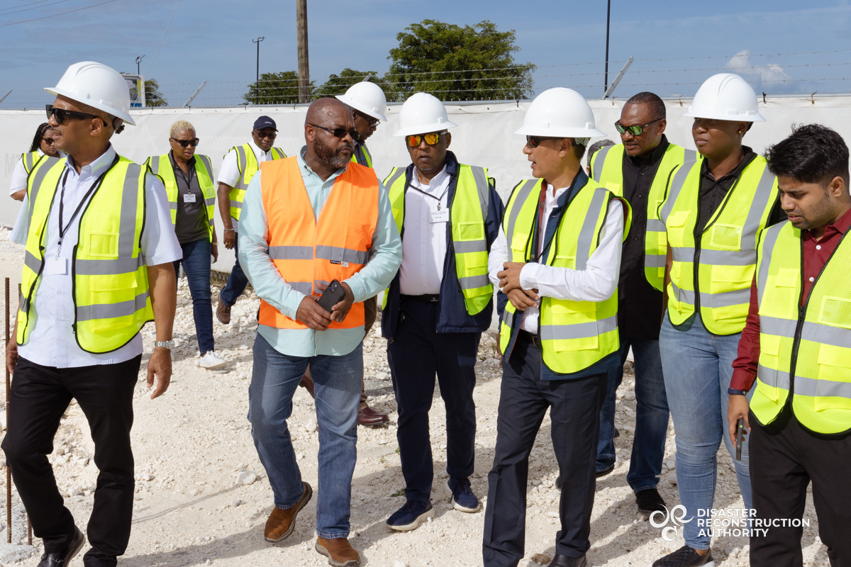 site visit of Abaco hurricane shelter