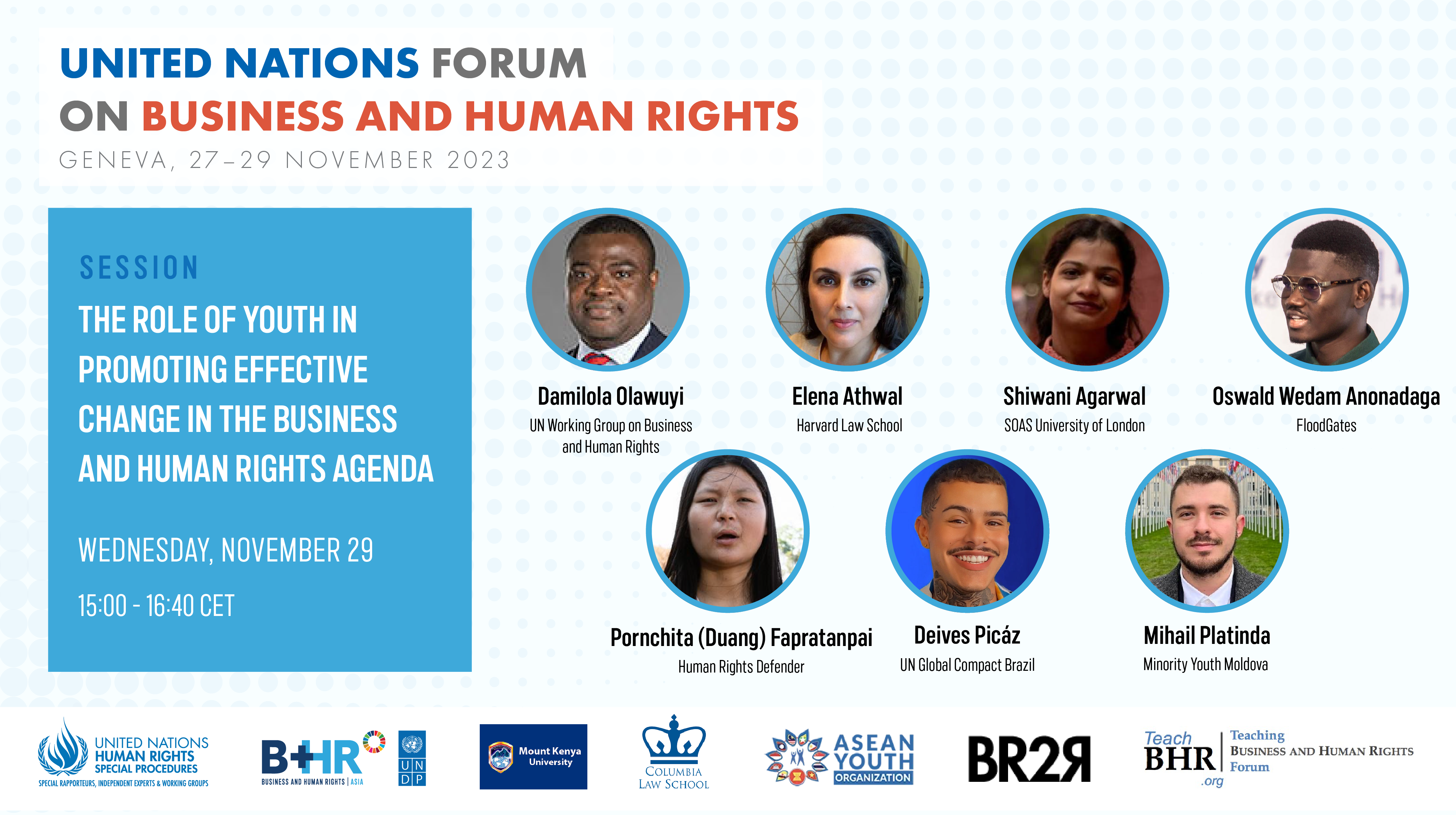 UN Annual Forum on BHR - Youth Session