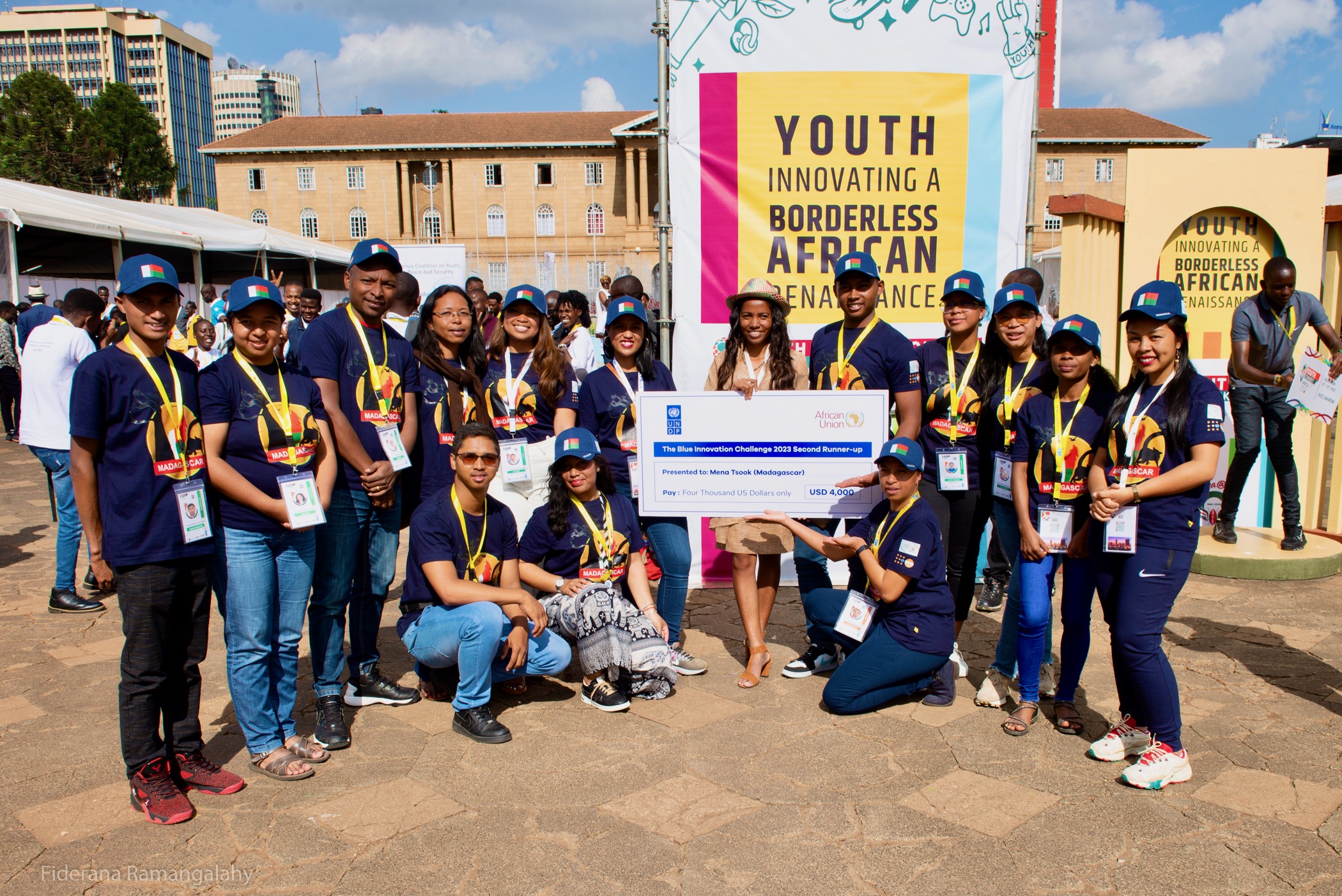 La jeune Sarobidy, 3ème prix au concours UNDP/AUC Innovation challenge 2023 