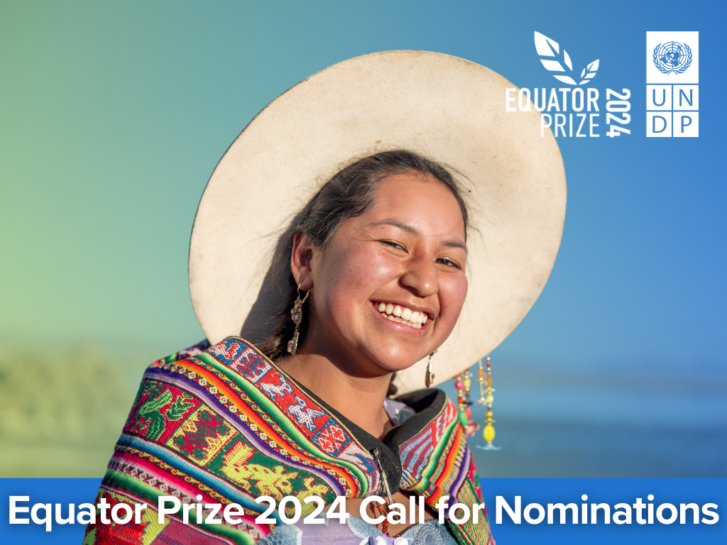 Banner - Equator Prize, Call for nominations 2024