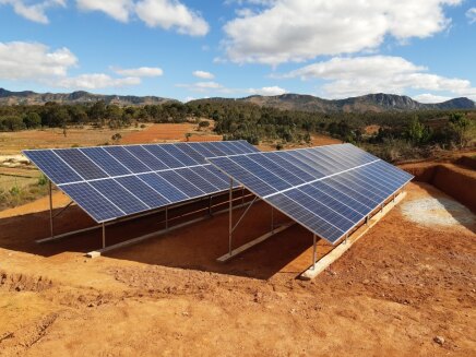 Centrale solaire de Soamanitra, dans le Sud de MAdagascar
